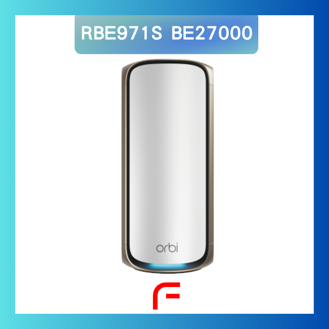 Netgear Orbi (RBE971S) 四頻 BE27000 WiFi 7 Mesh 智能路由器 (主機) 送 1 年 NETGEAR Armor