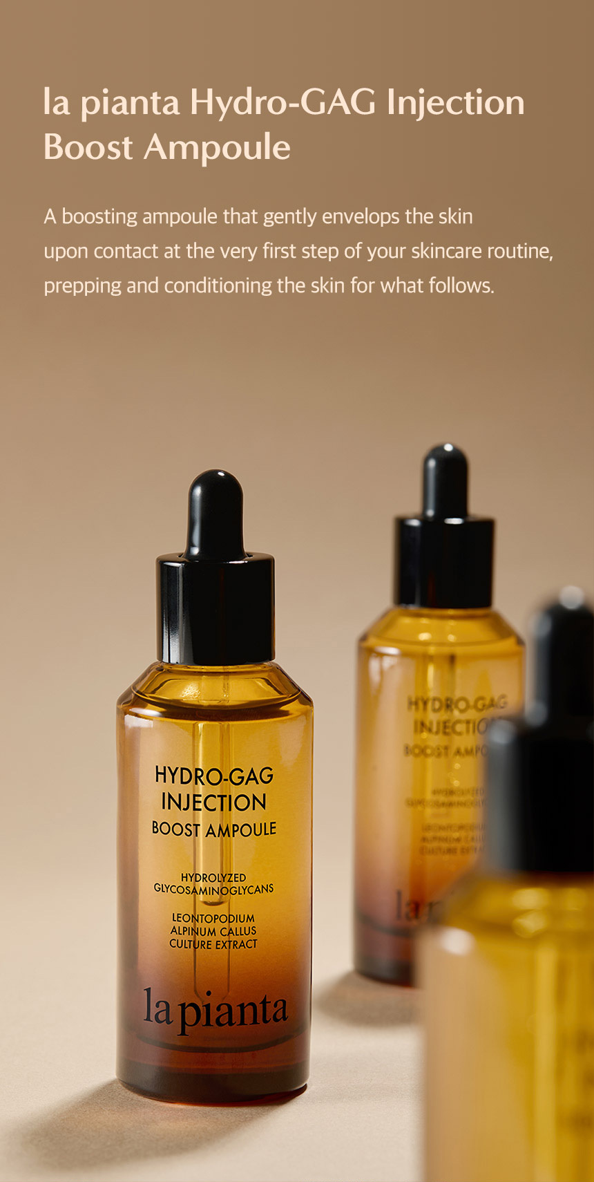 【直播】La Pianta LL102821 Hydro-Gag Injection Boost Ampoule 保濕精華液 50ml