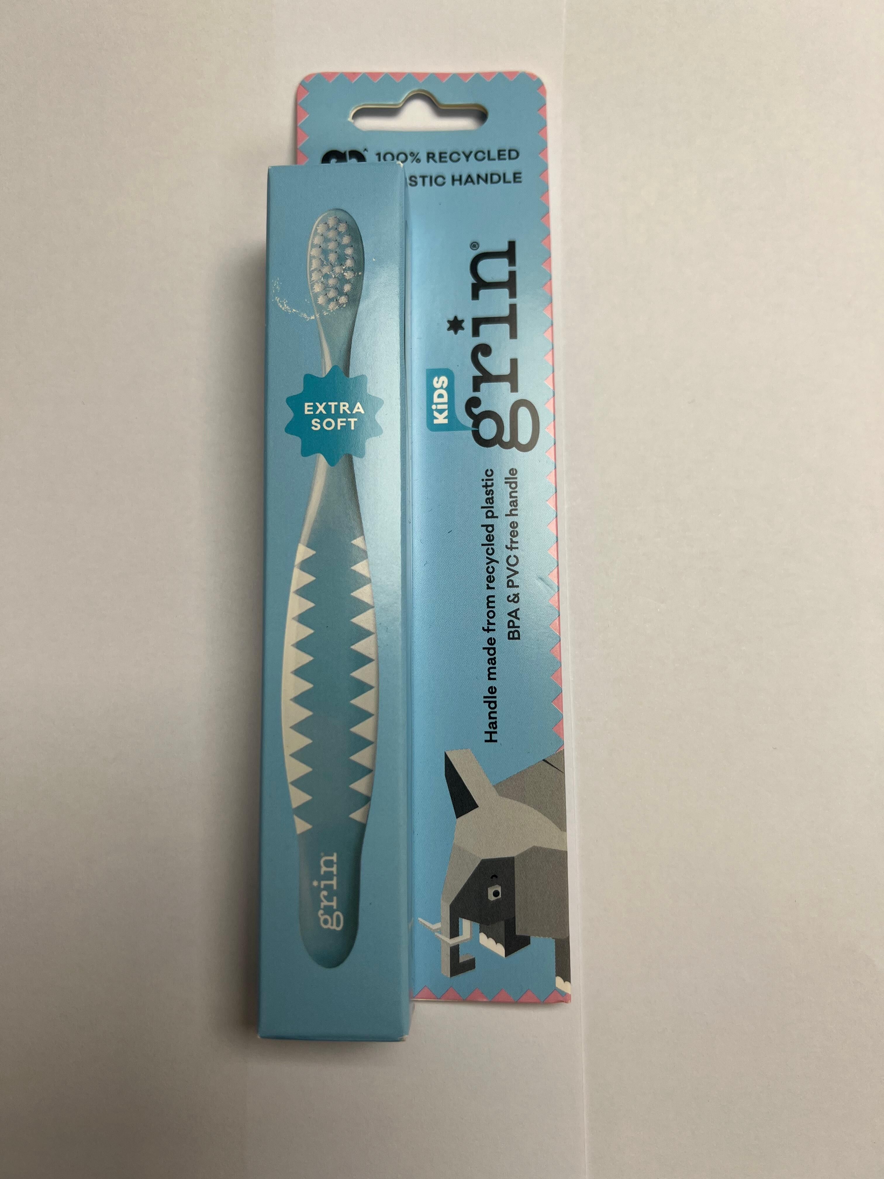 MNS302-303特價專場-Grin-兒童牙刷 $40兩支 (B302紅色) (B303藍色)