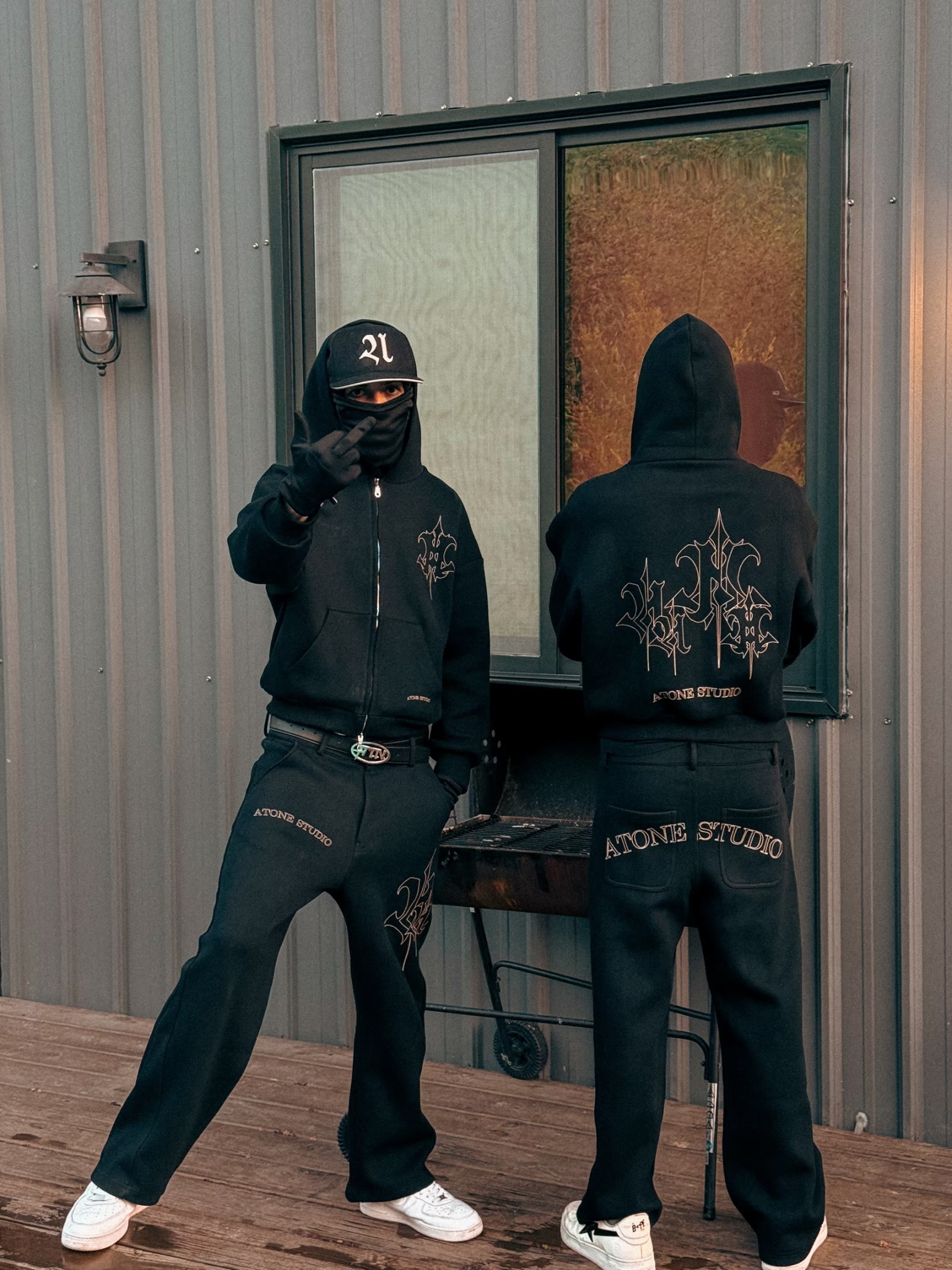 ATONE STUDIO 皇家Logo 雙拉鏈連帽外套 ATONE “FAMILY ONLY” HOODIE JACKET