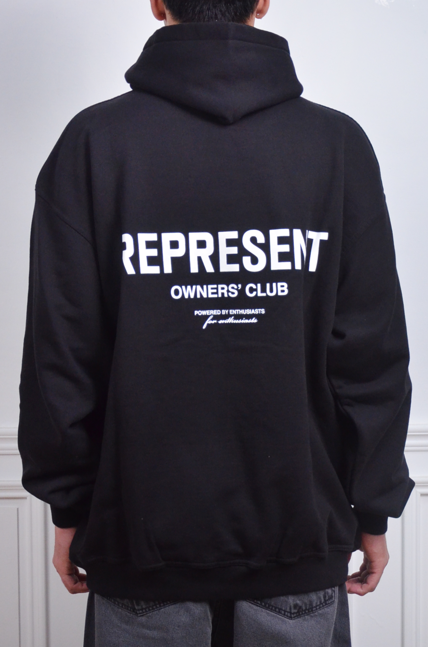 Represent 大LOGO印花帽T【OCM41113】