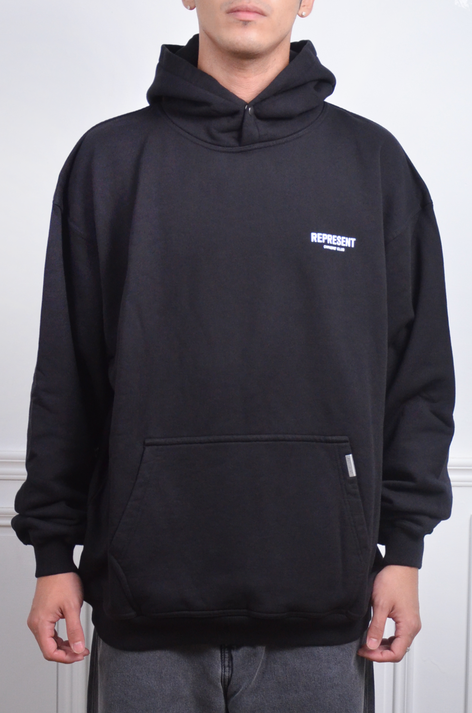 Represent 大LOGO印花帽T【OCM41113】