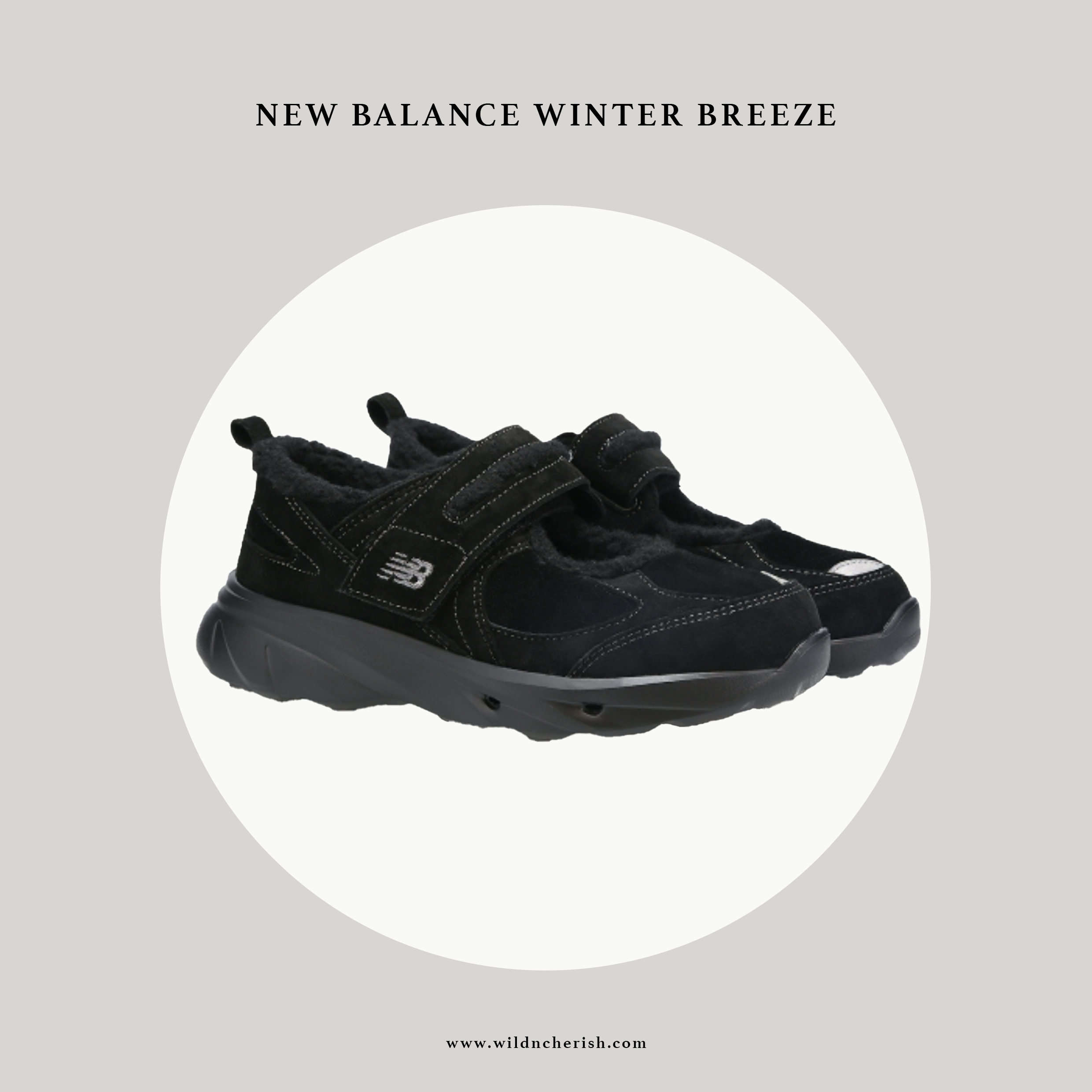 預訂 | New Balance Winter Breeze 黑色 瑪莉珍 韓國限定 毛毛款