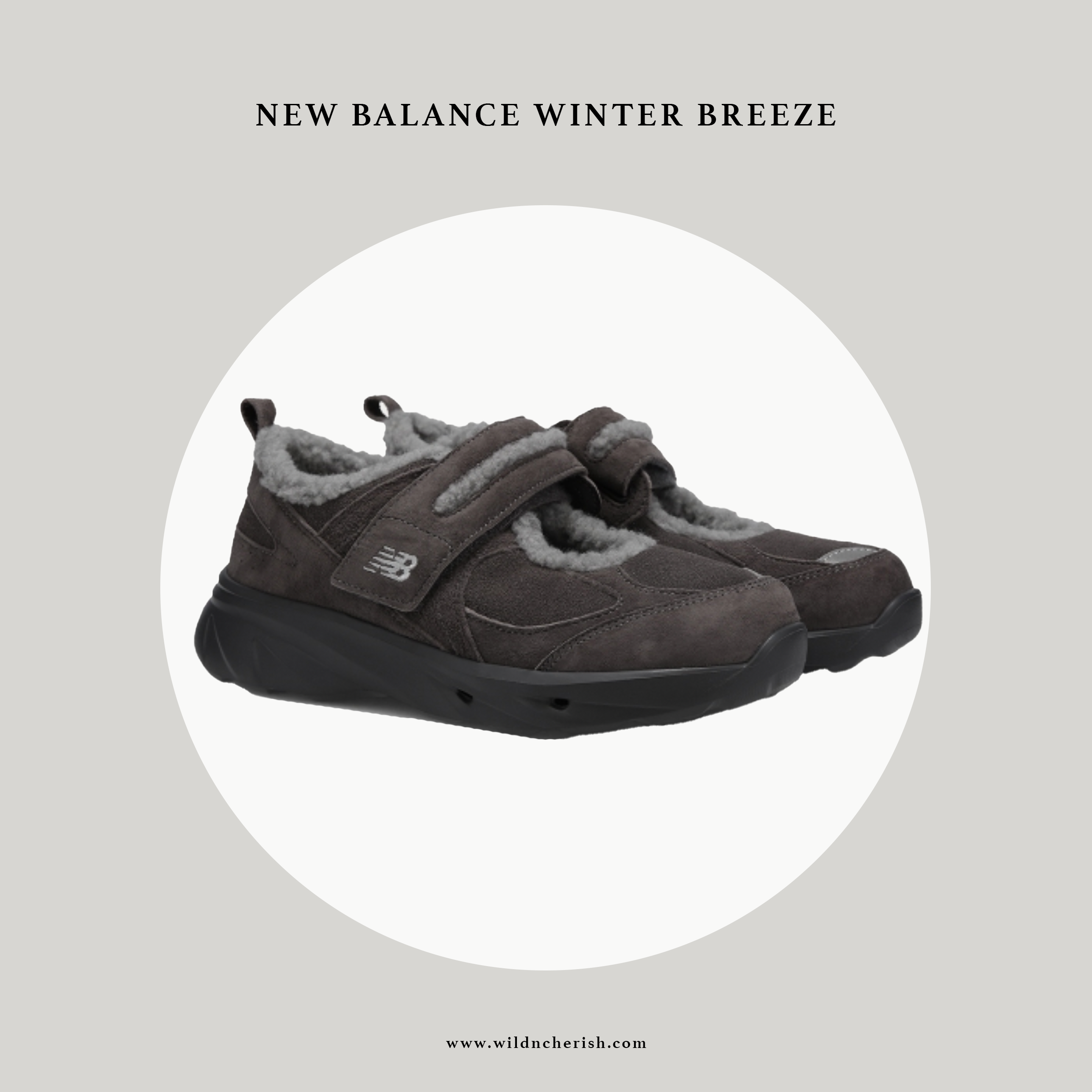 預訂 | New Balance Winter Breeze 灰色 瑪莉珍 韓國限定 毛毛款