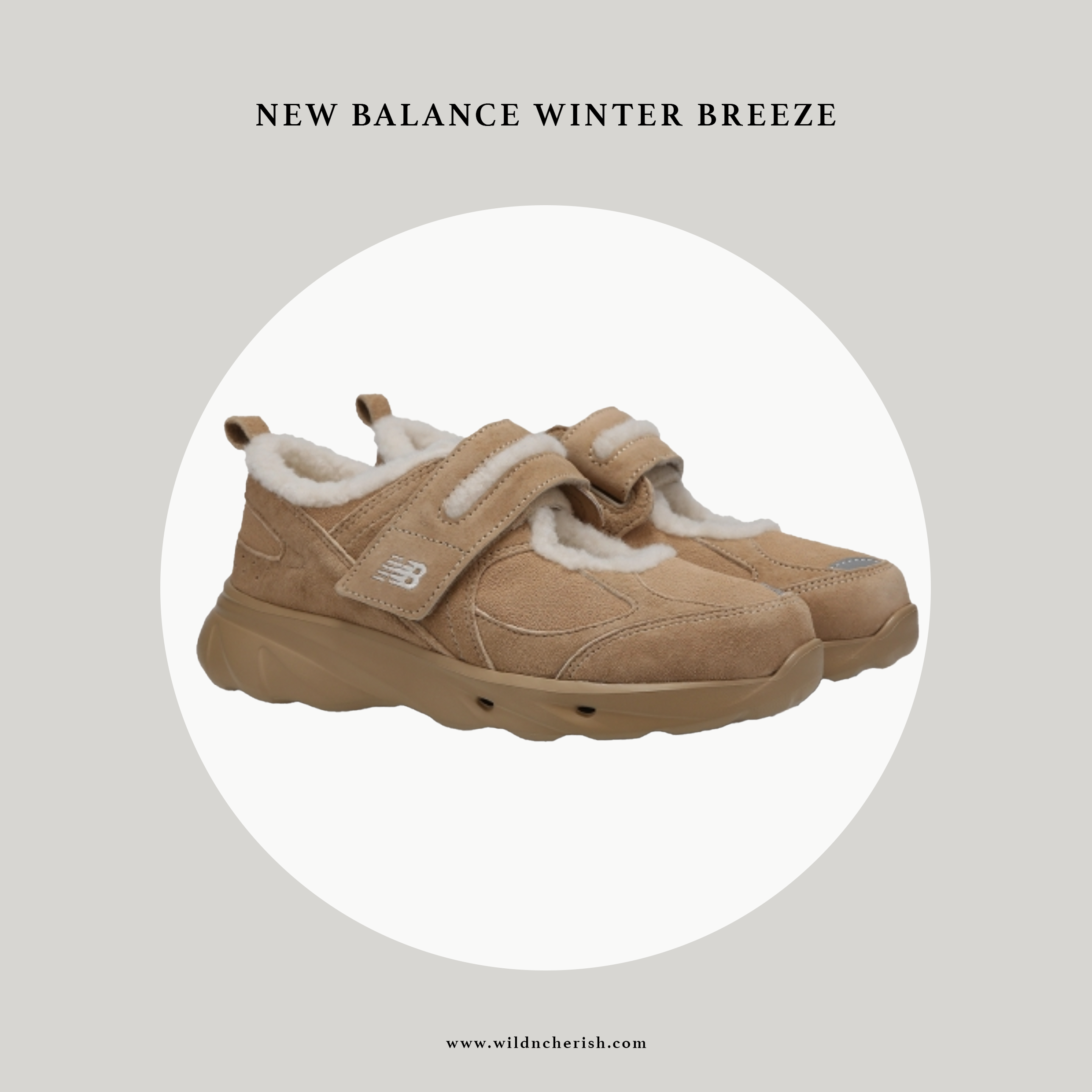 預訂 | New Balance Winter Breeze 奶茶色 瑪莉珍 韓國限定 毛毛款