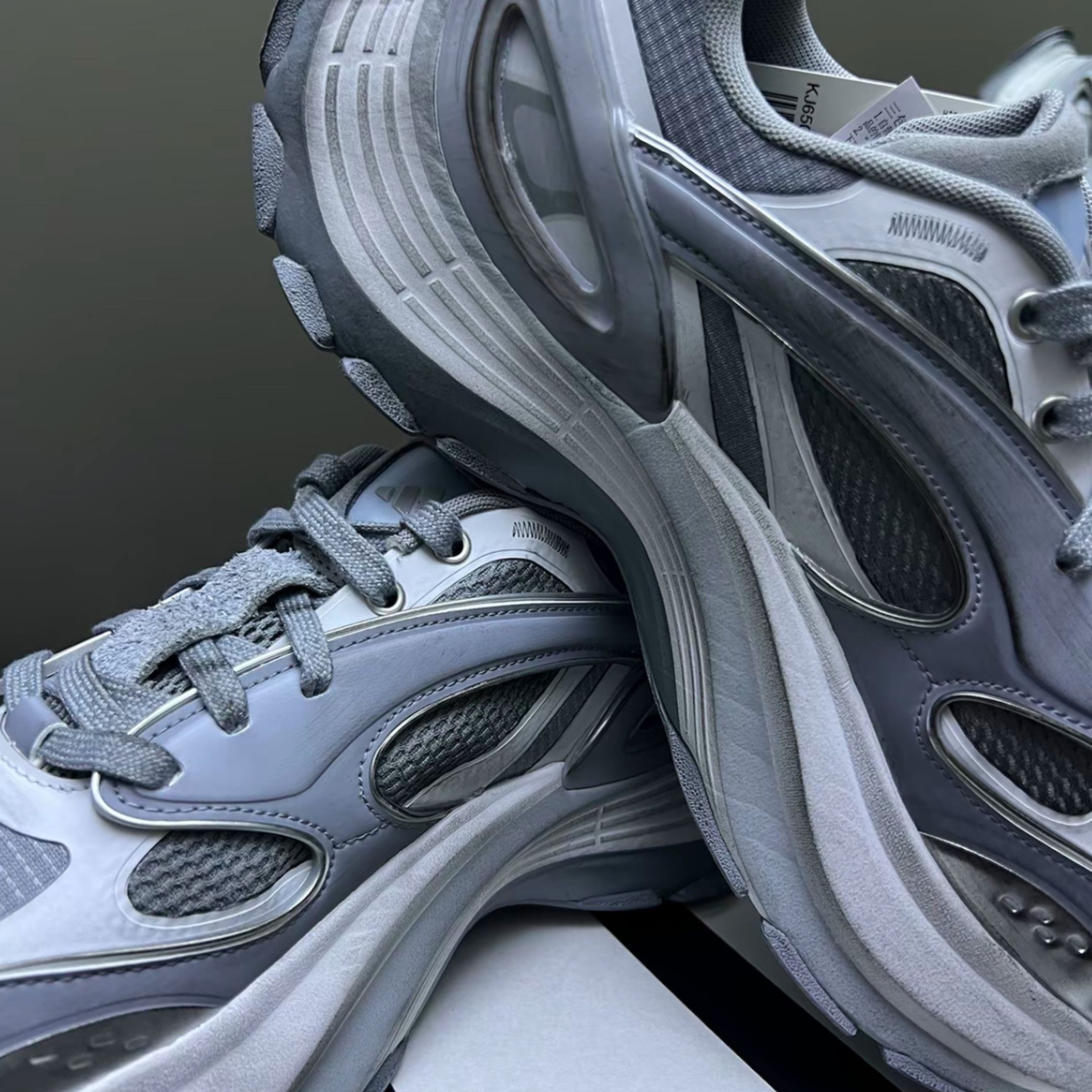 NICEDAY 代購 Adidas XLG Speed 雲霧灰 煙灰 霧霾藍灰 機甲鞋 灰 復古 男女鞋 KJ6502