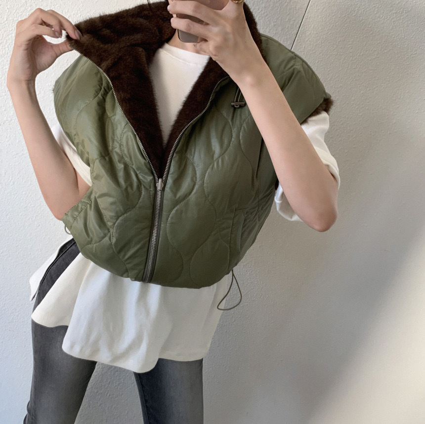 東大門 水雕絨毛2穿背心