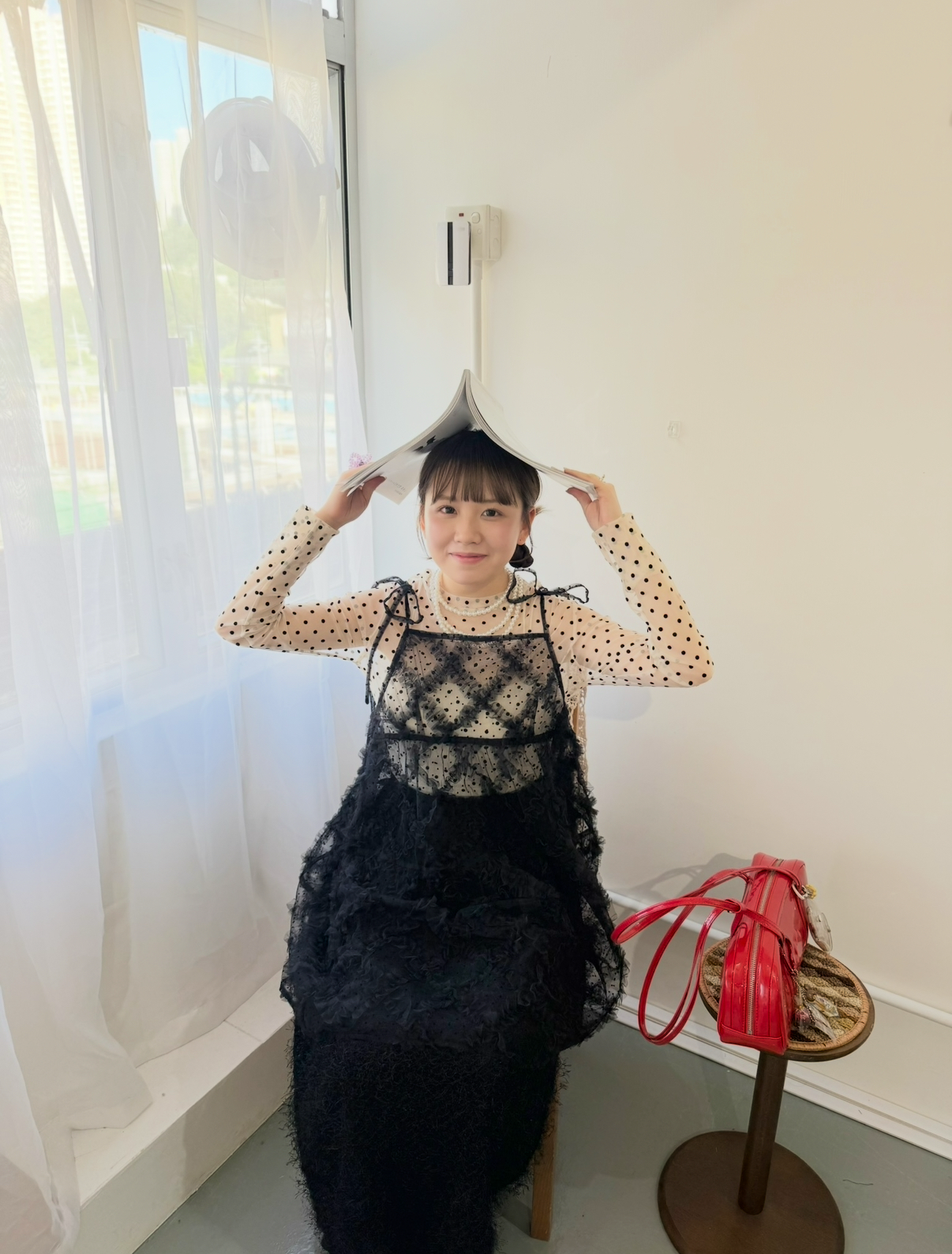 [現貨]Vol.135 暗波點紋菱格RUFLLE LAYER