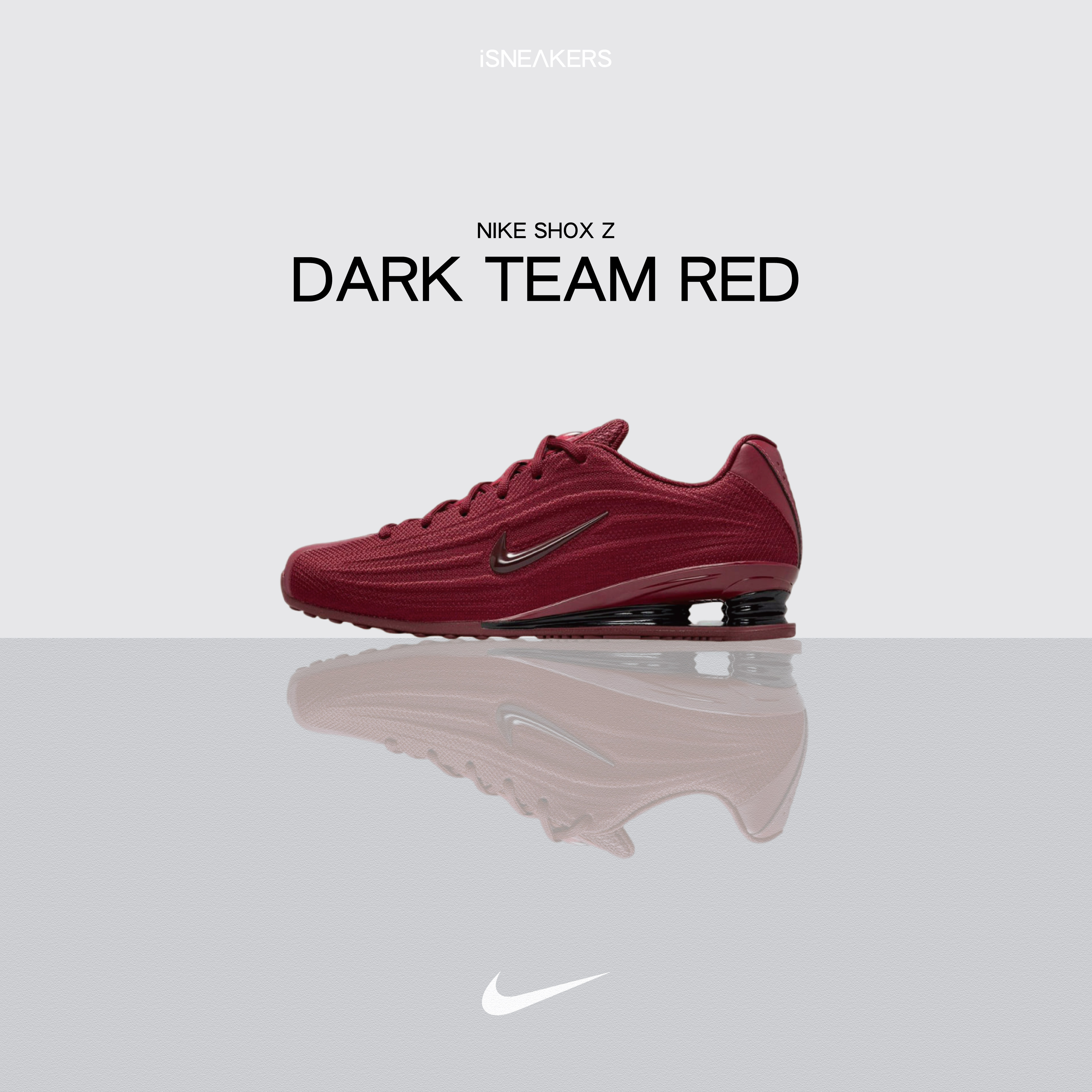 iSNEAKERS｜Nike Shox Z "Dark Team Red" 酒紅 HQ7540-600
