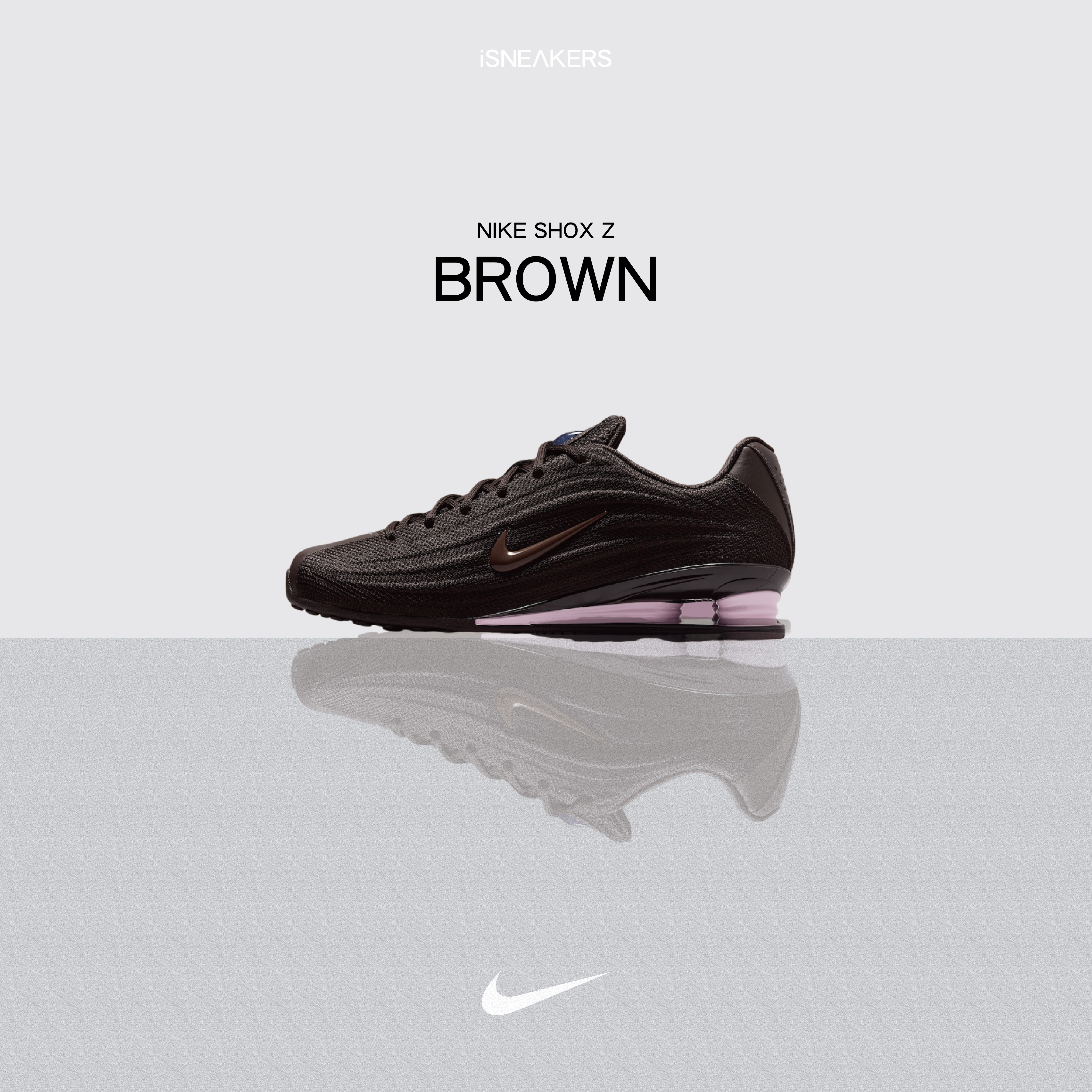 iSNEAKERS｜Nike Shox Z "Brown" 棕粉 Karina同款 HQ7540-200