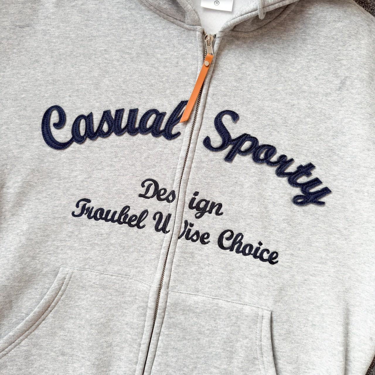 Casual Sparty 雙鍊貼布連帽外套 80992