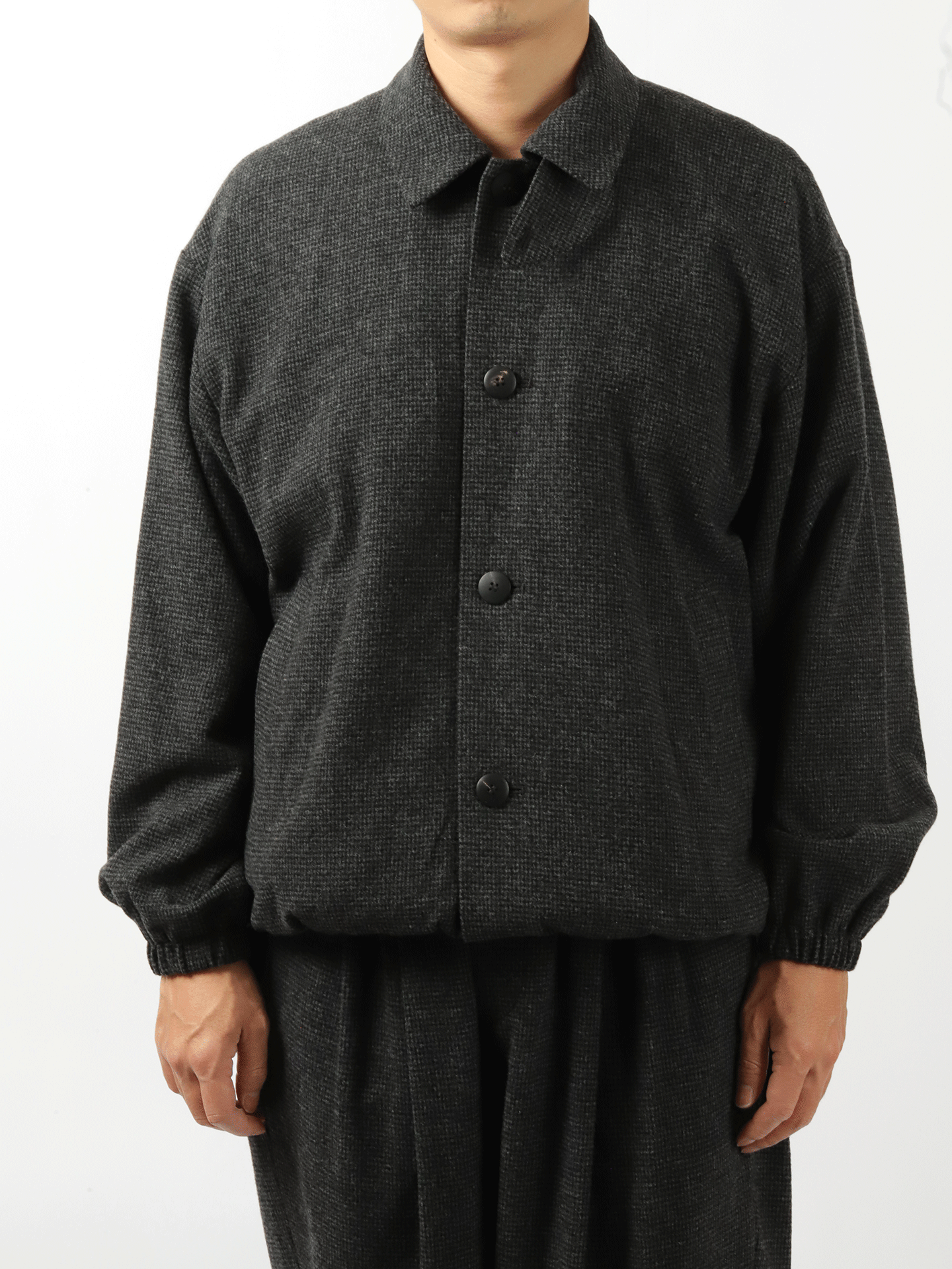 YOKO SAKAMOTO Oversized Blouson Houndstooth