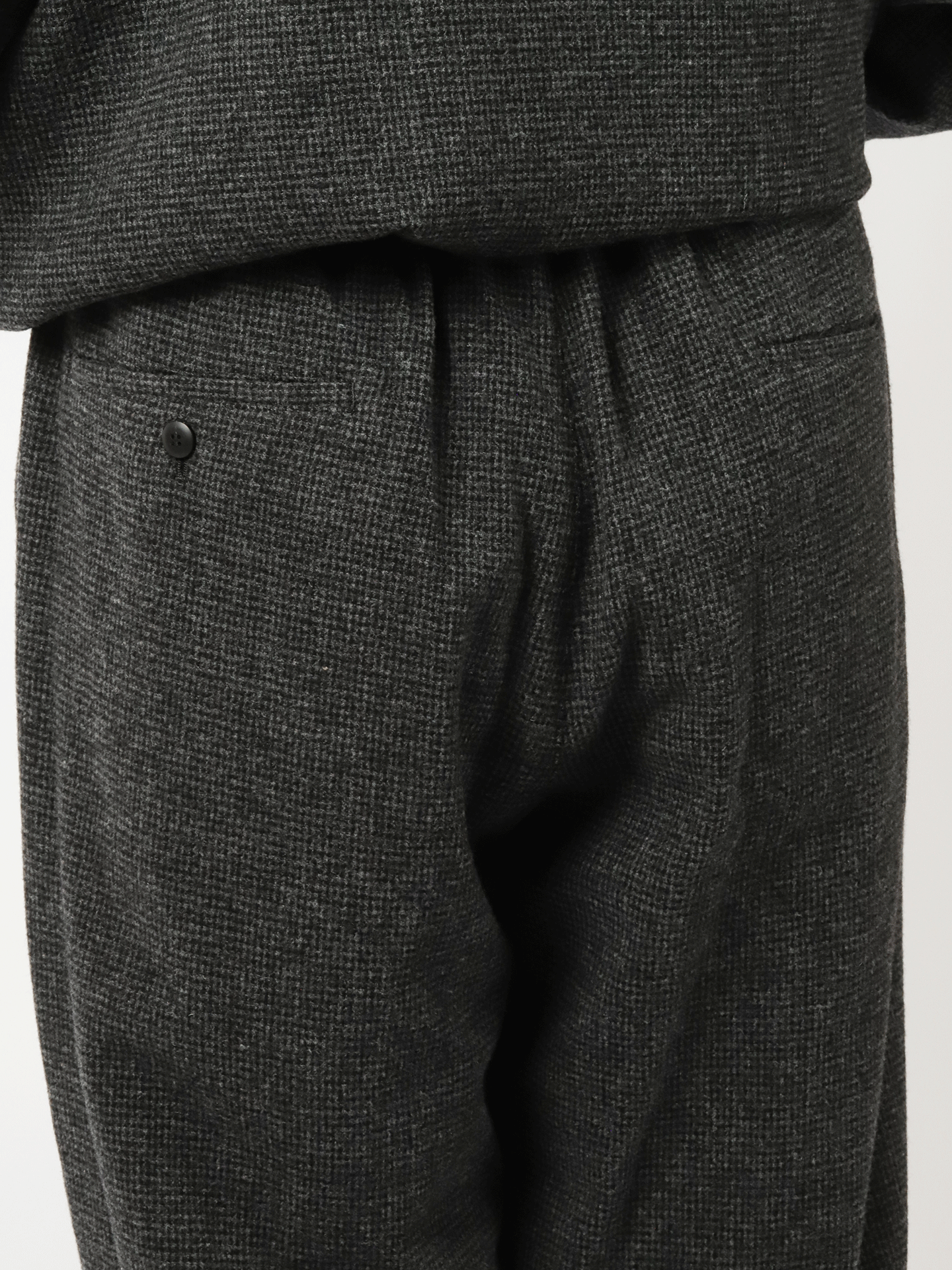 YOKO SAKAMOTO Double Pleated Wide Easy Pants Houndstoot