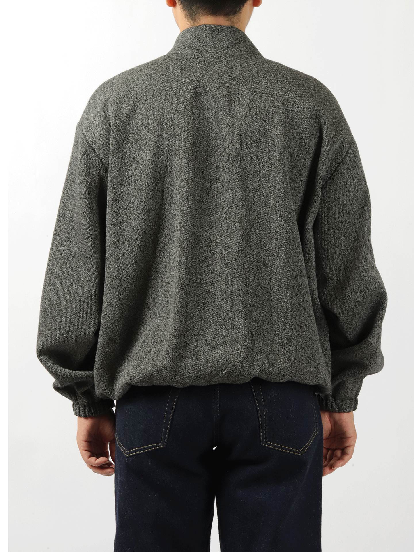 YOKO SAKAMOTO Oversized Zip Blouson B& W