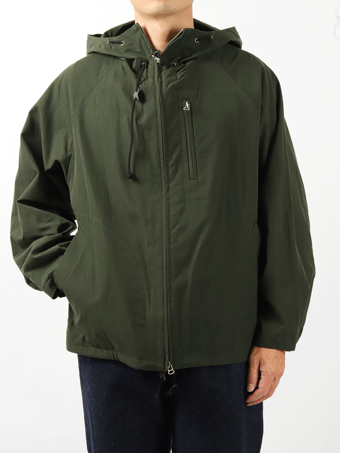YOKO SAKAMOTO Hooded Jacket Olive