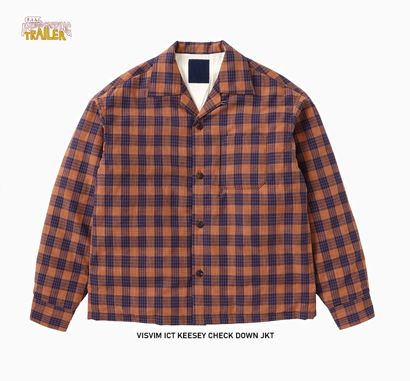 VISVIM ICT 2025 A/W KEESEY CHECK DOWN JKT - PRE ORDER ITEM (預訂中)