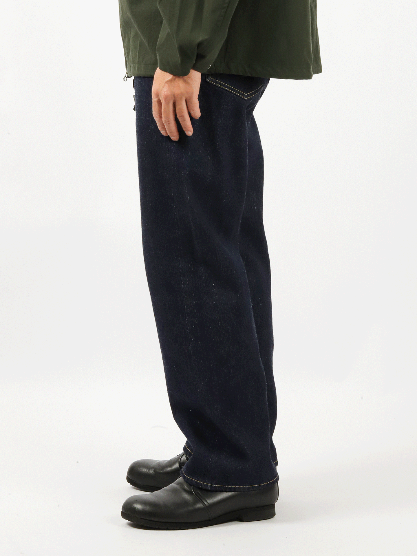 YOKO SAKAMOTO 5 Pocket Straight Pants Indigo