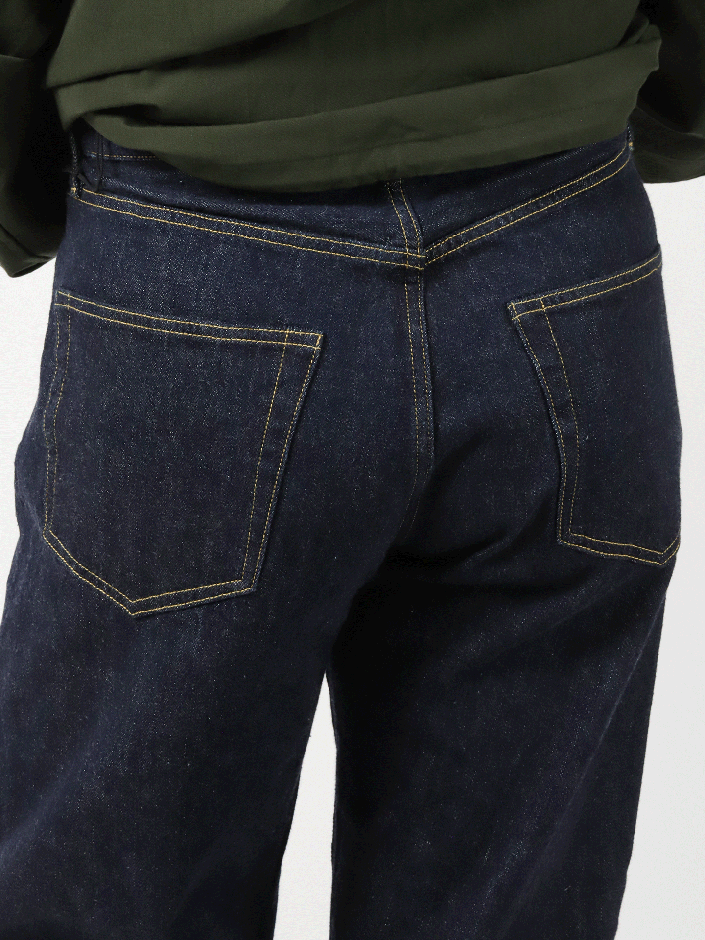 YOKO SAKAMOTO 5 Pocket Straight Pants Indigo