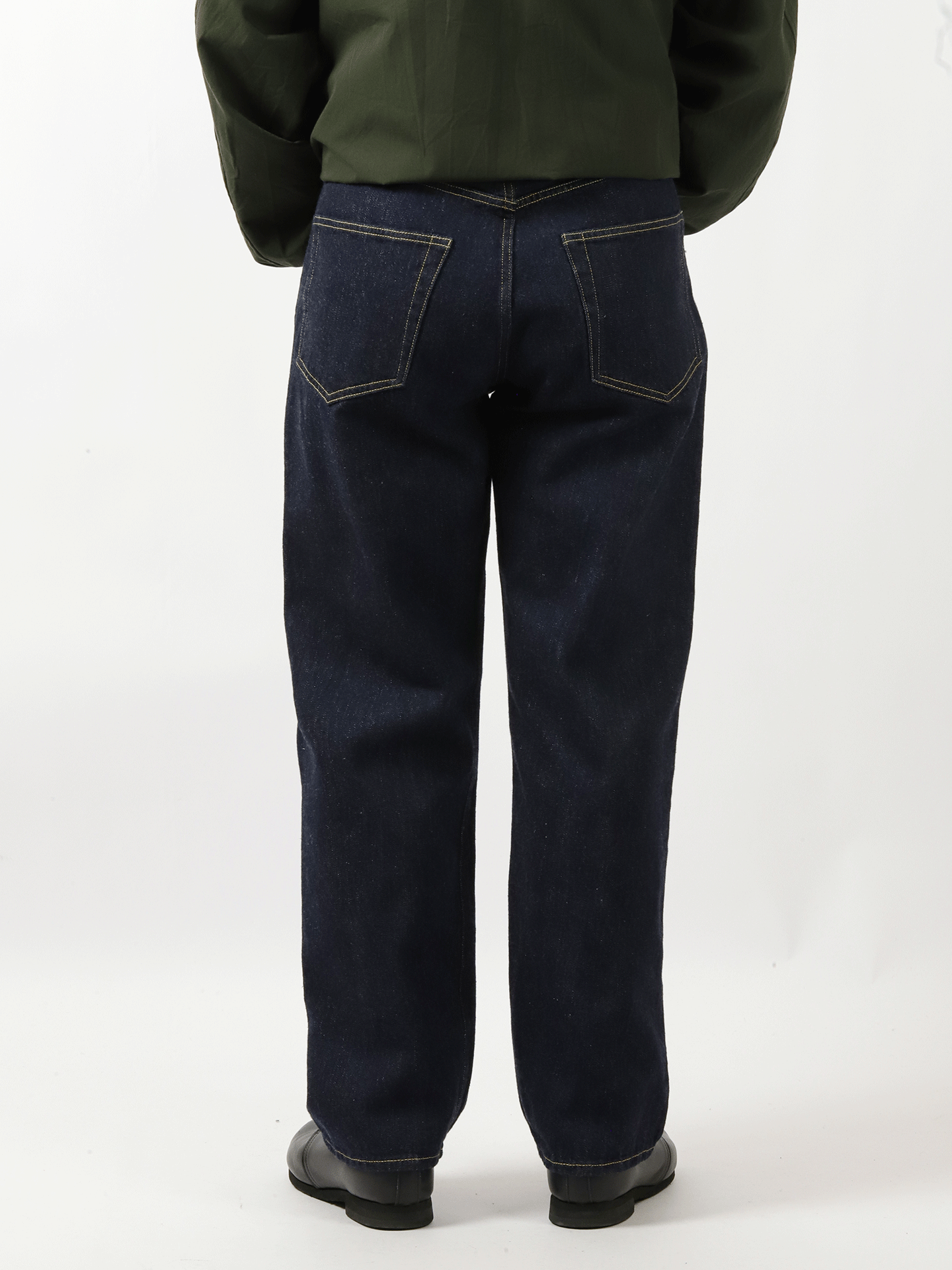 YOKO SAKAMOTO 5 Pocket Straight Pants Indigo