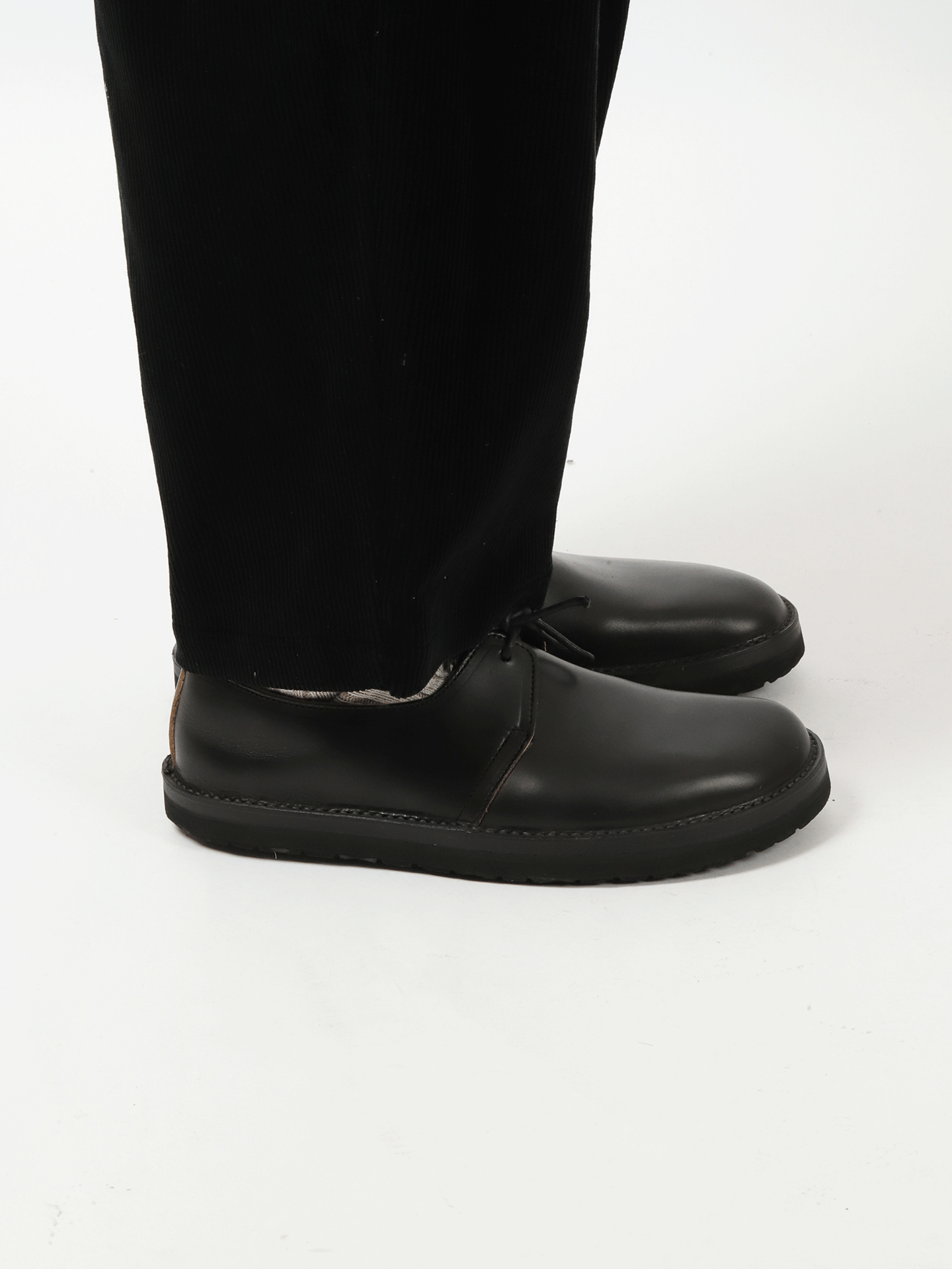 YOKO SAKAMOTO Military Shoes Black