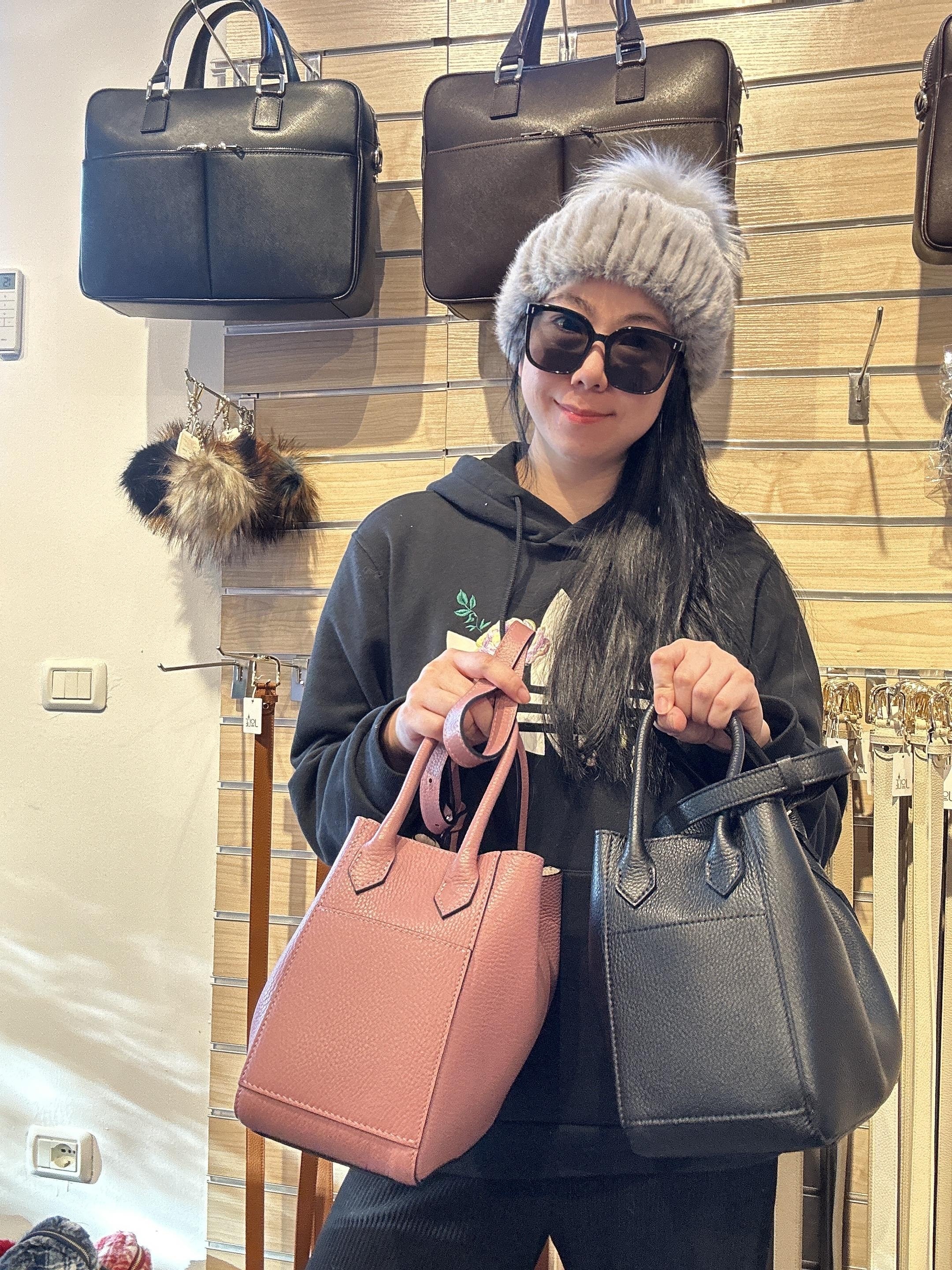 【直播】意大利皮具 LL102604 側孭手提包