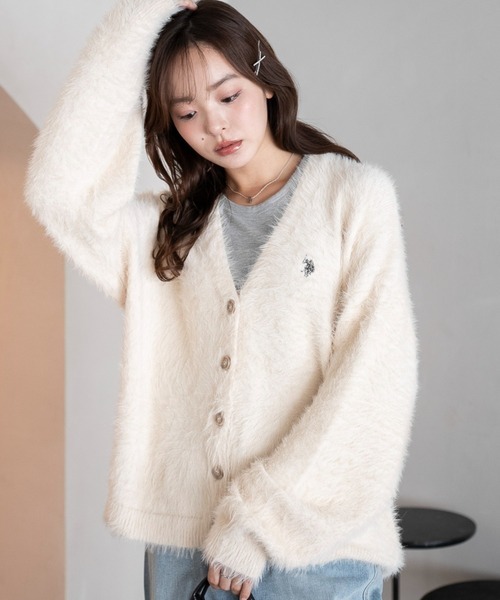 日本🇯🇵連線 U.S. POLO ASSN. 韓系海馬毛絨針織開襟衫 寬鬆 針織 開襟衫 針織衫 長袖 刺繡 7色(任買兩件711免運)/預購