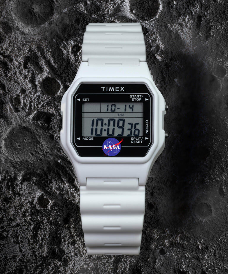 Timex Main Street NASA Artemis Digital 36mm Resin Strap Watch TW2Y13500