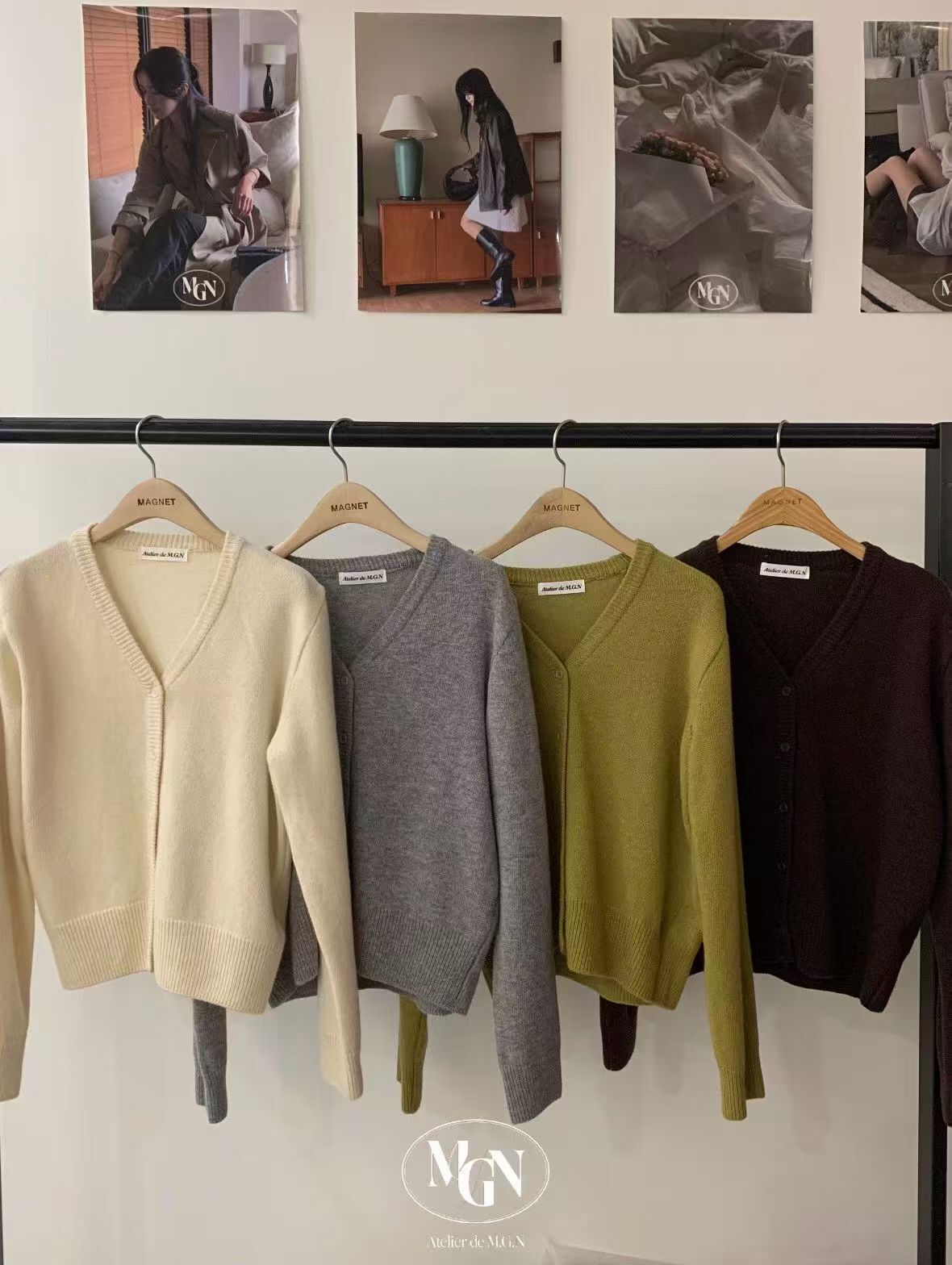 MN5107 混羊毛針織小收腰外套