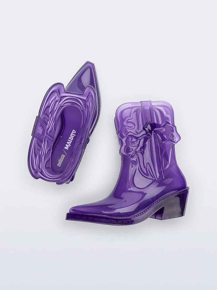Maldito X Melissa Texas Transparent Purple