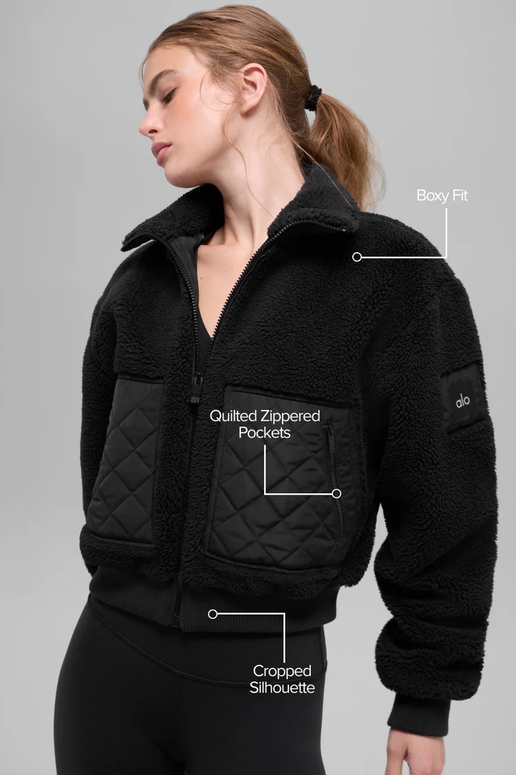 (預購) ALO 毛絨外套Sherpa Edge Bomber