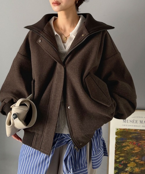 日本🇯🇵連線 JAVA 超保暖高領梅爾頓夾克外套 男女可穿 羅紋高領 外套 夾克 厚外套 保暖 長袖 3色(任買兩件711免運)/預購