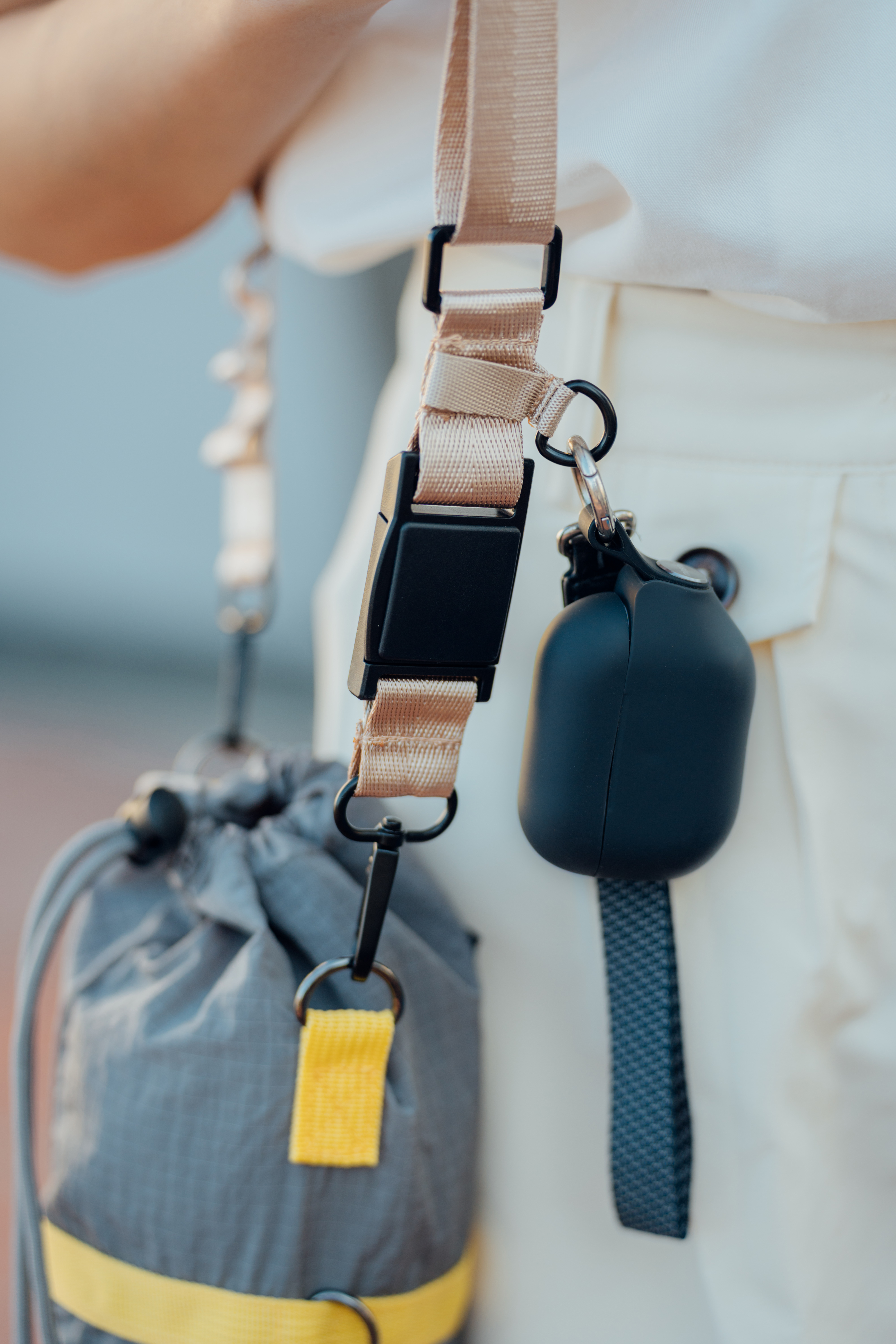 (長背帶)TiO跳跳繩僅繩無包)｜米膚卡背帶/磁吸調整背帶(長) ｜鈦造全系列杯款通用杯袋通用繩