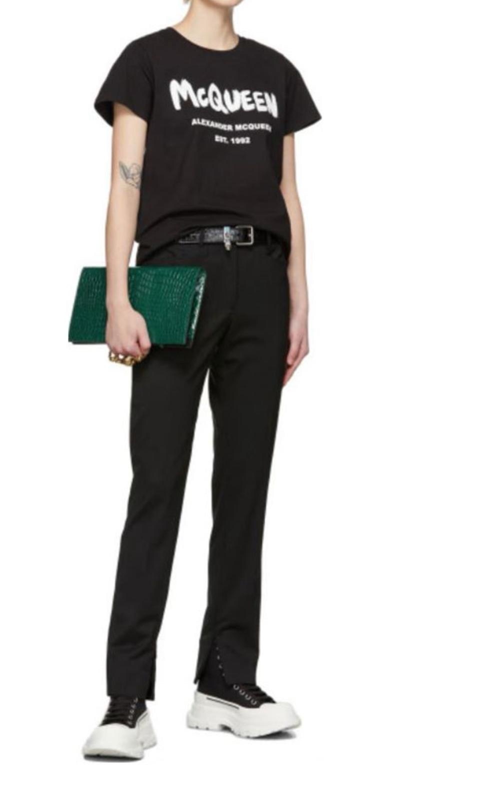 【預購】ALEXANDER MCQUEEN Q1029101 女裝款短袖TEE (Regular fit)