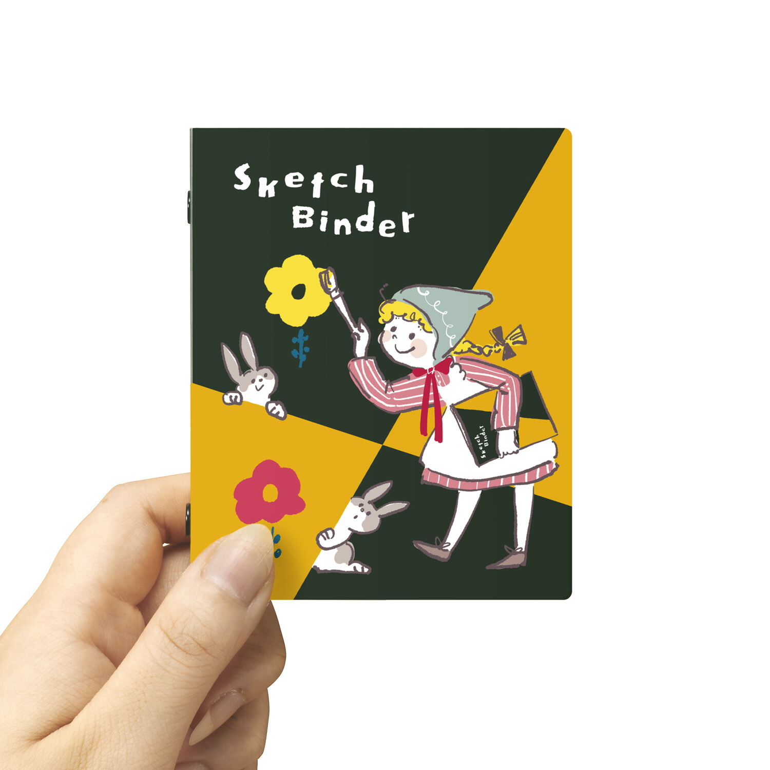 女孩與兔子 Nori Cori限定 迷你5孔活頁夾｜日本 Maruman