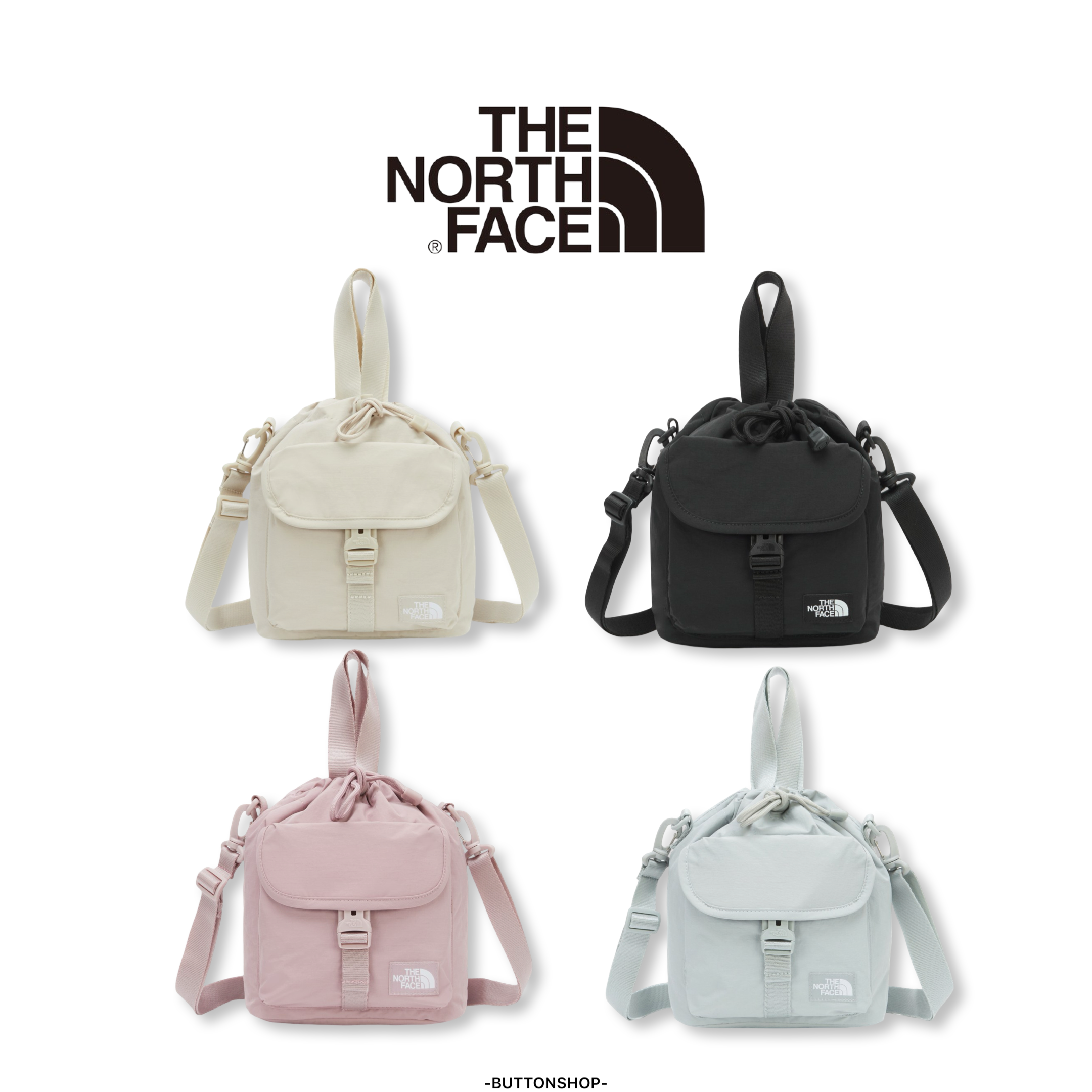 【代購】The North Face BREEZE BUCKET BAG 北臉 翻蓋 束口袋 水桶包 側背包 NN2PR97