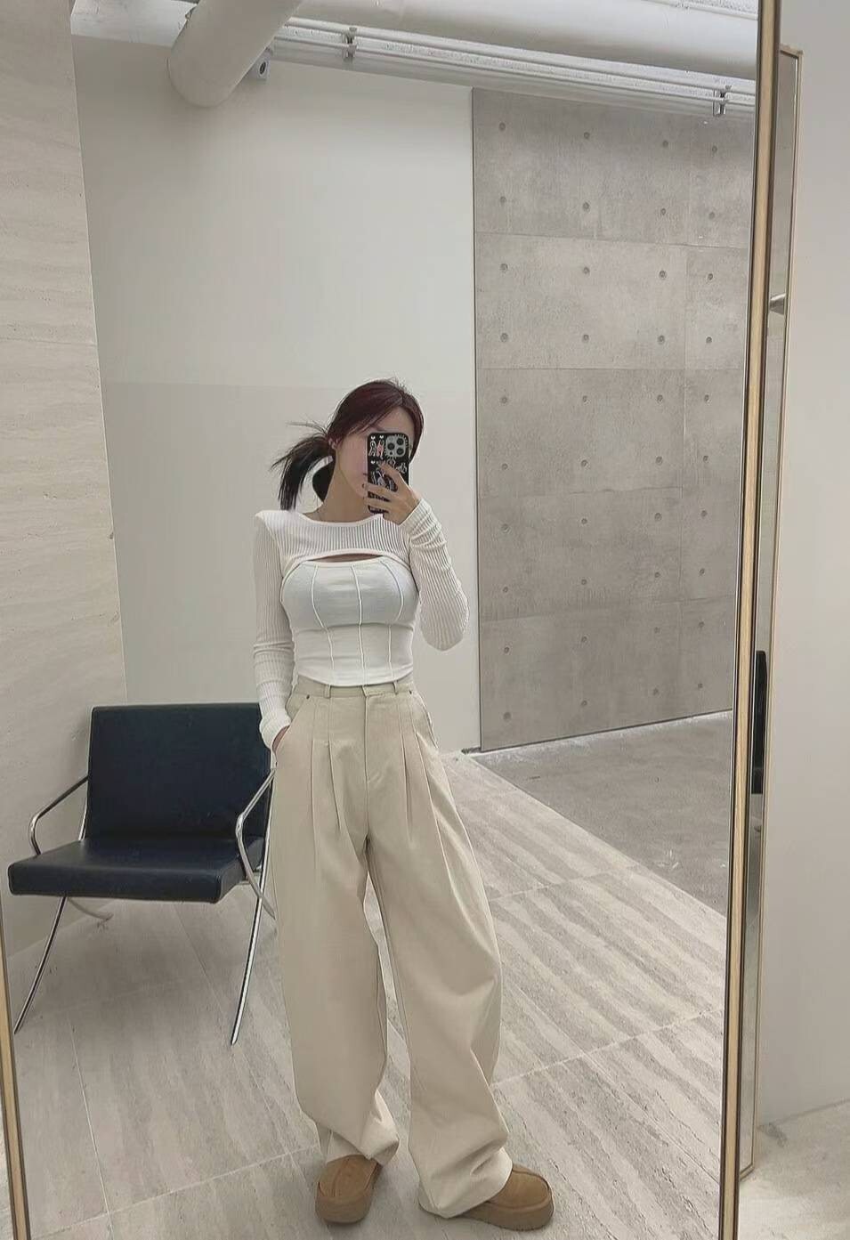 內刷絨休閒長褲