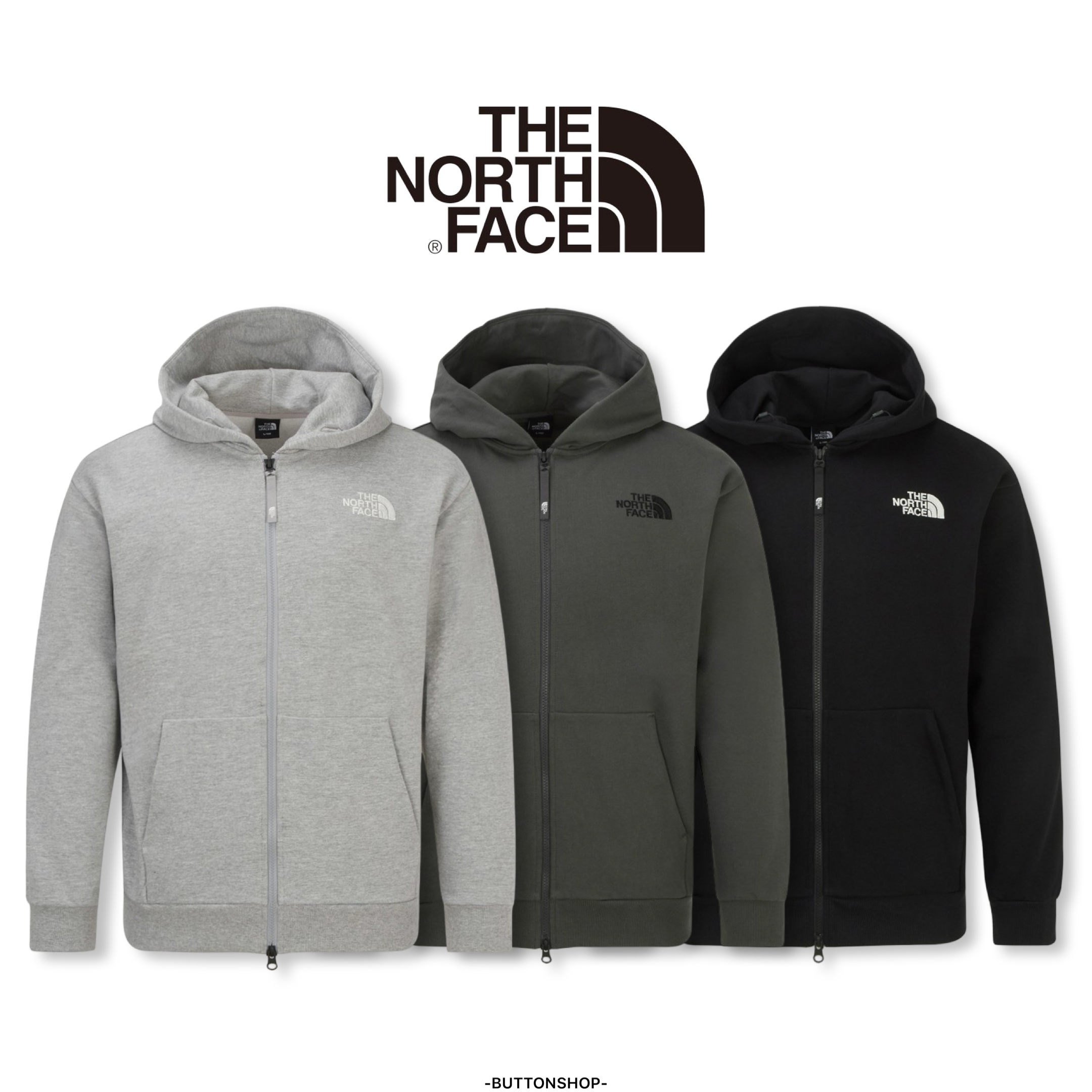 【代購】The North Face M'S CORE HOOD ZIP-UP 北臉 基本款 刺繡logo 連帽外套 NJ5JR50