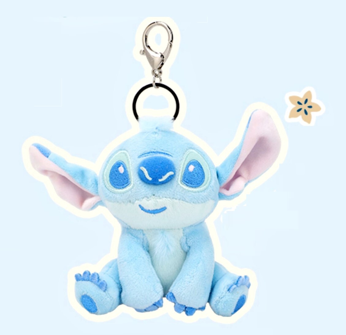 迪士尼史迪仔 毛絨公仔 鎖匙扣飾物(坐下)