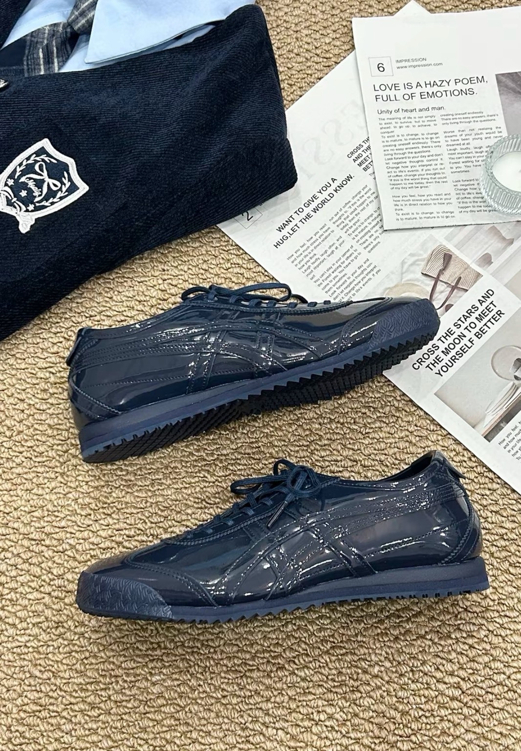 【PRE-ORDER】Onitsuka Tiger MEXICO 66 SD Retro Low-Top Sneakers – Deep Navy Unisex