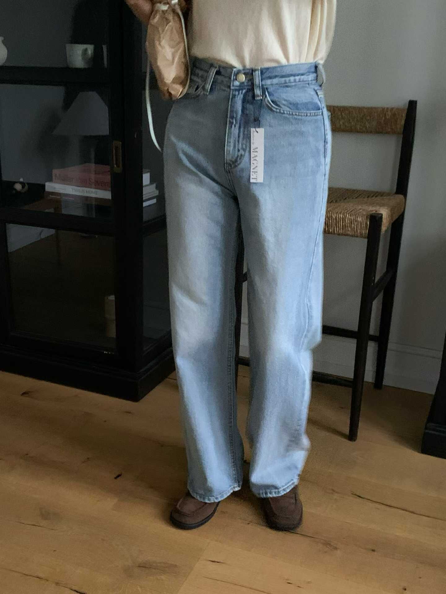 MN5106 必備洗水直筒牛仔褲