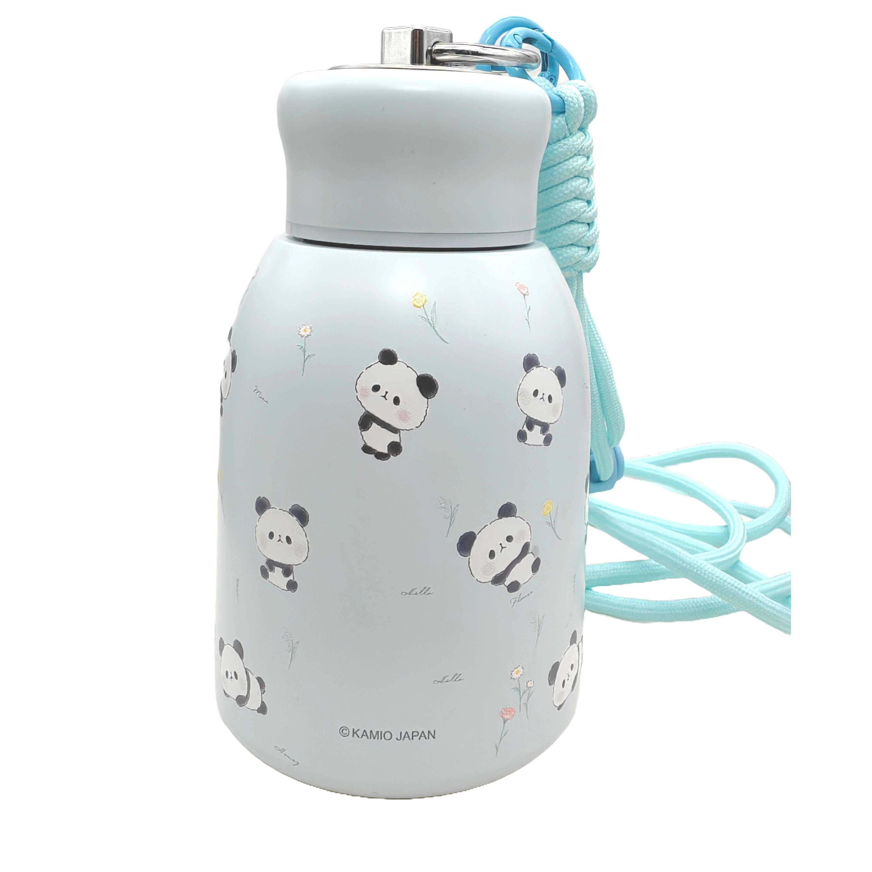 MOCHI MOCHI PANDA 不鏽鋼水樽連掛繩及小吊飾