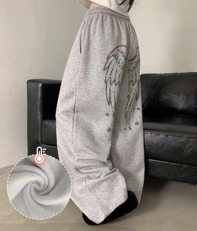 早秋預訂｜寬鬆天使絨毛運動長褲