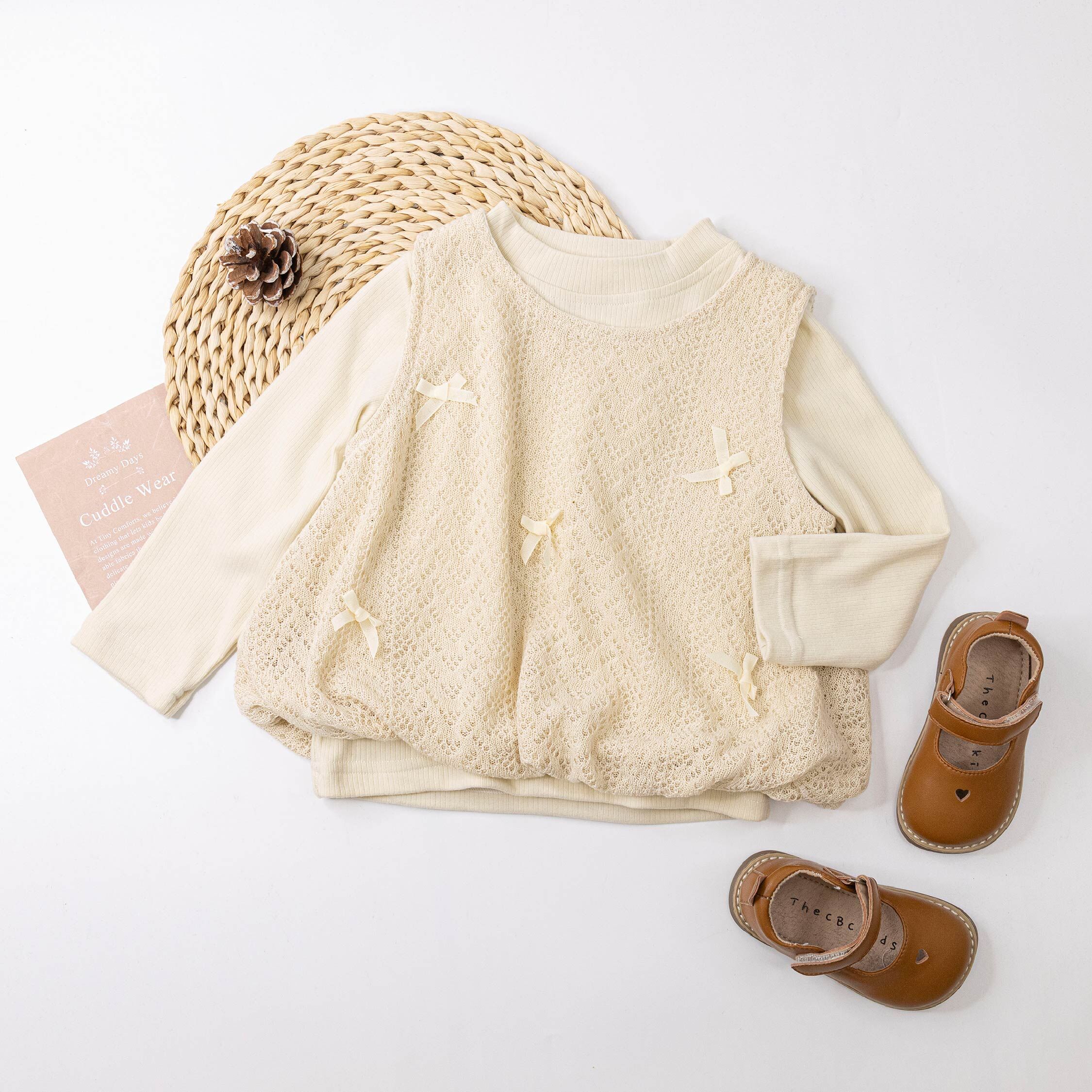 【H55623】甜美歐式復古三件式套裝