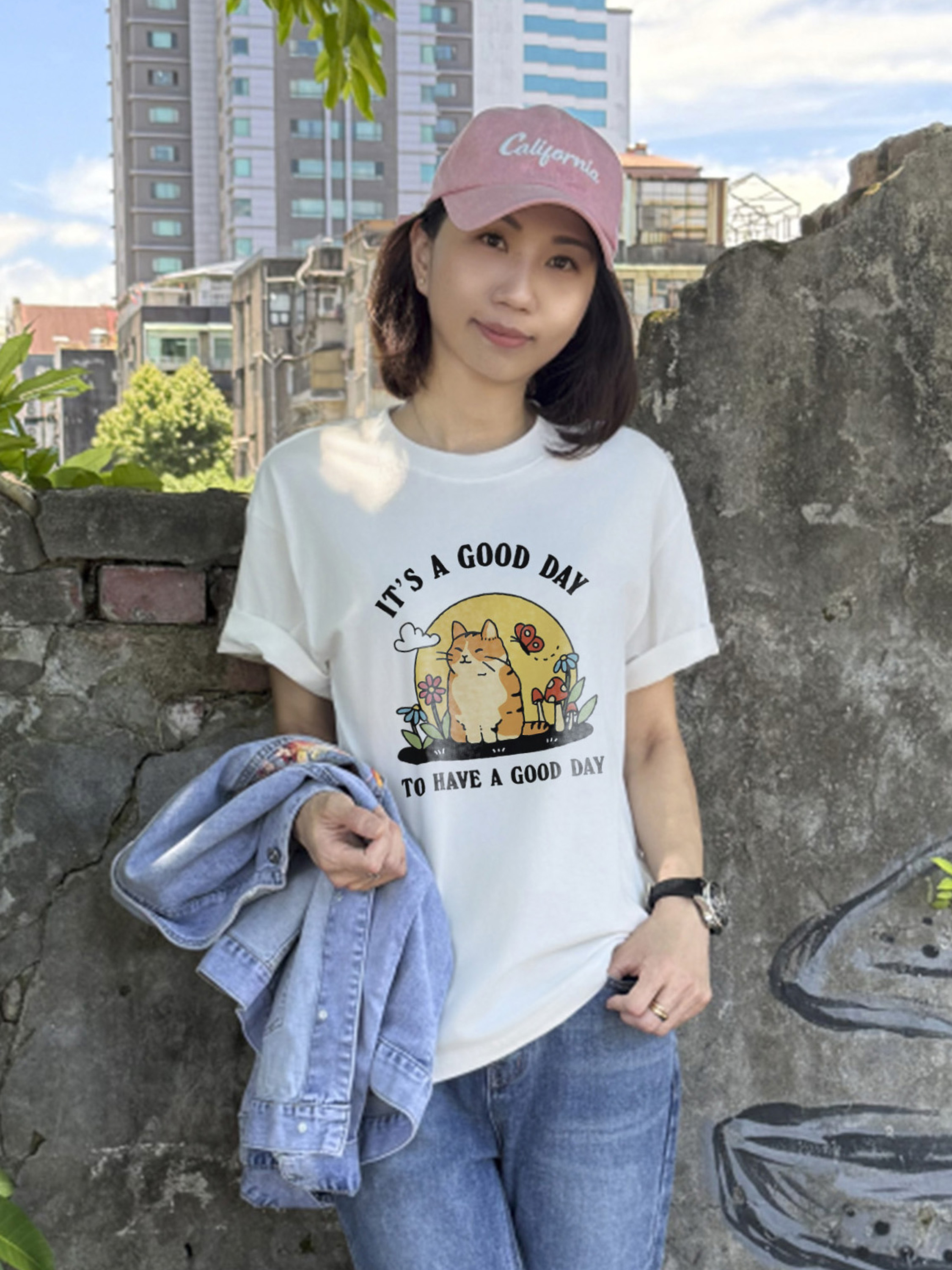 好日子小橘貓插畫棉T｜It’s a Good Day