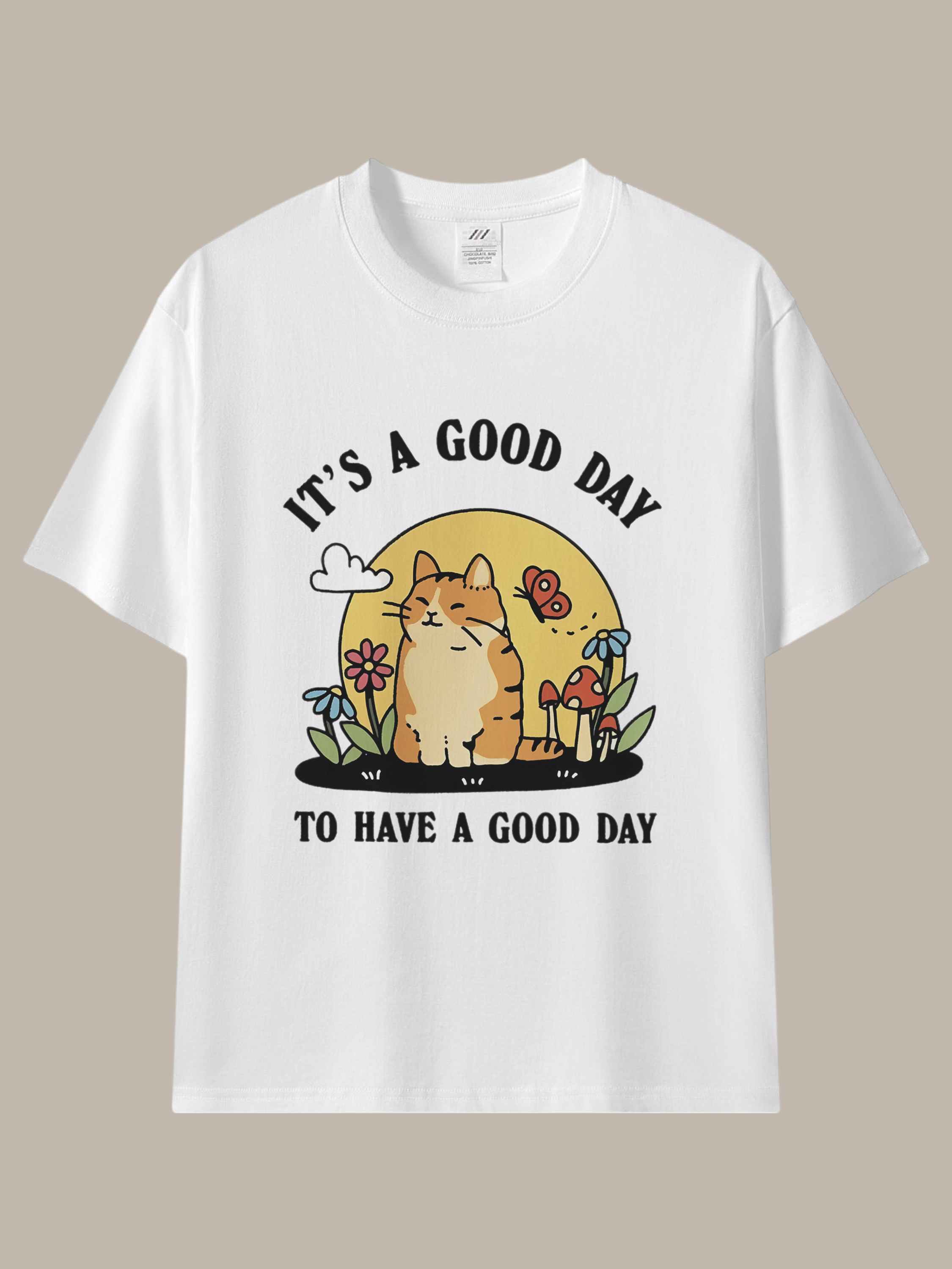 好日子小橘貓插畫棉T｜It’s a Good Day