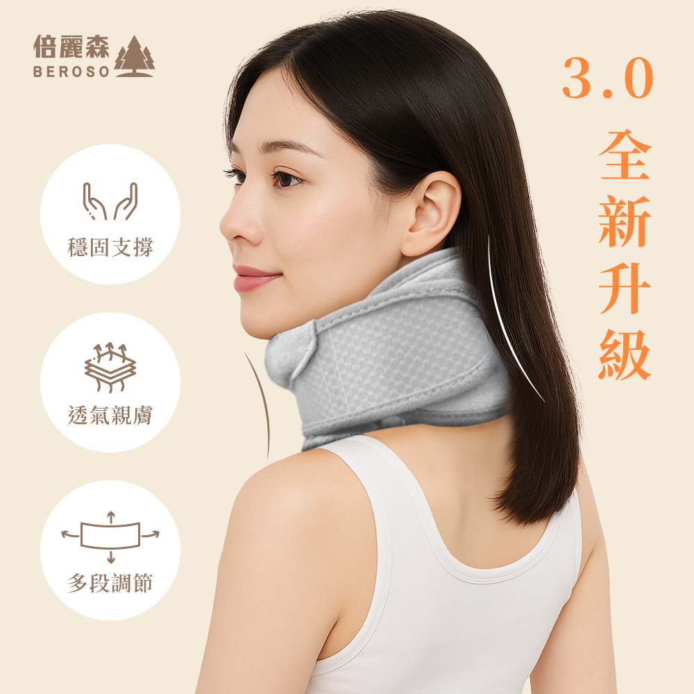 多段可調防低頭釋壓支撐護頸帶-C49