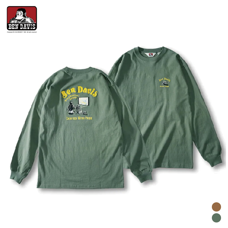 【 BEN DAVIS | 放映電影猿人薄長TEE - 2色 】