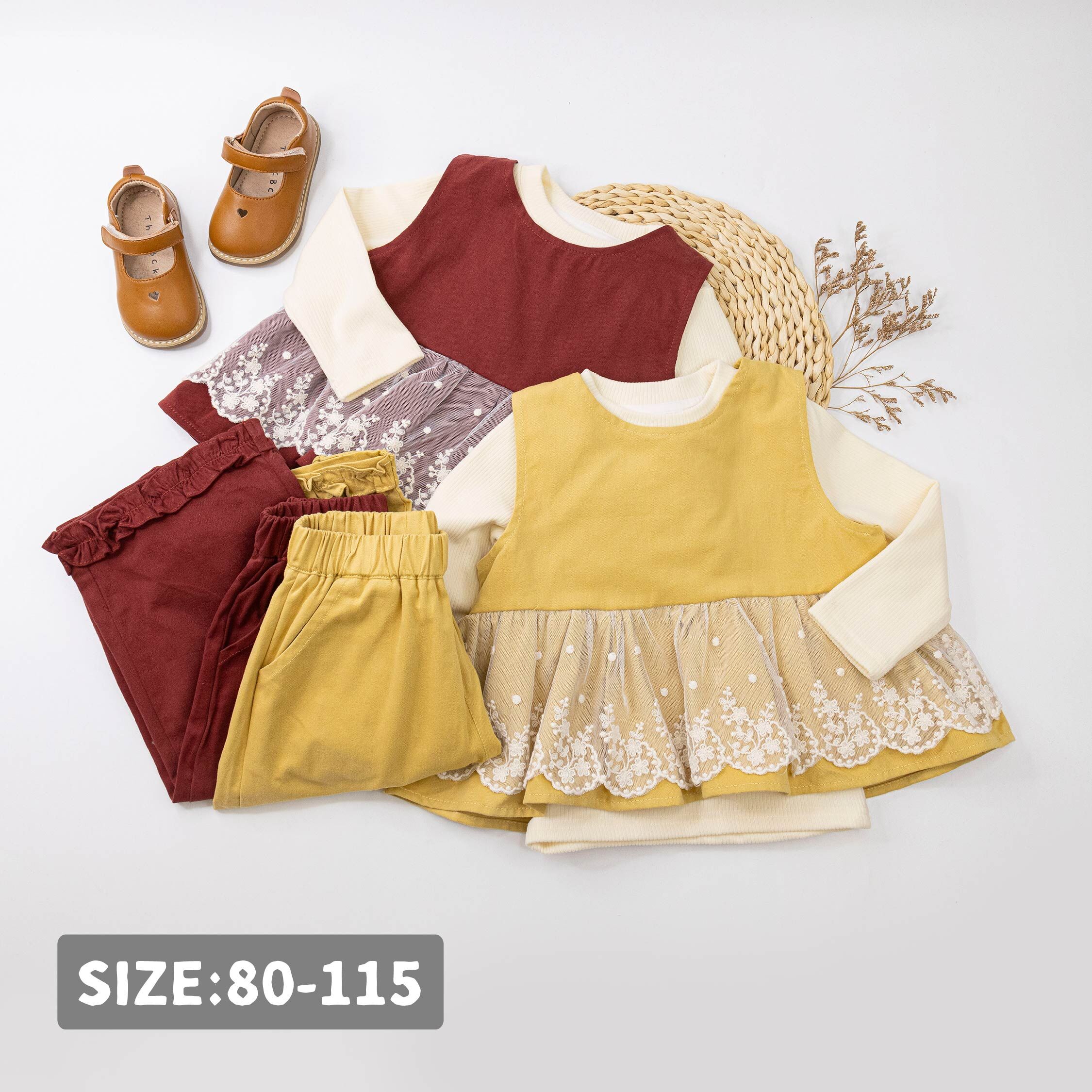 【H55627】法式田園浪漫三件式套裝＊二色