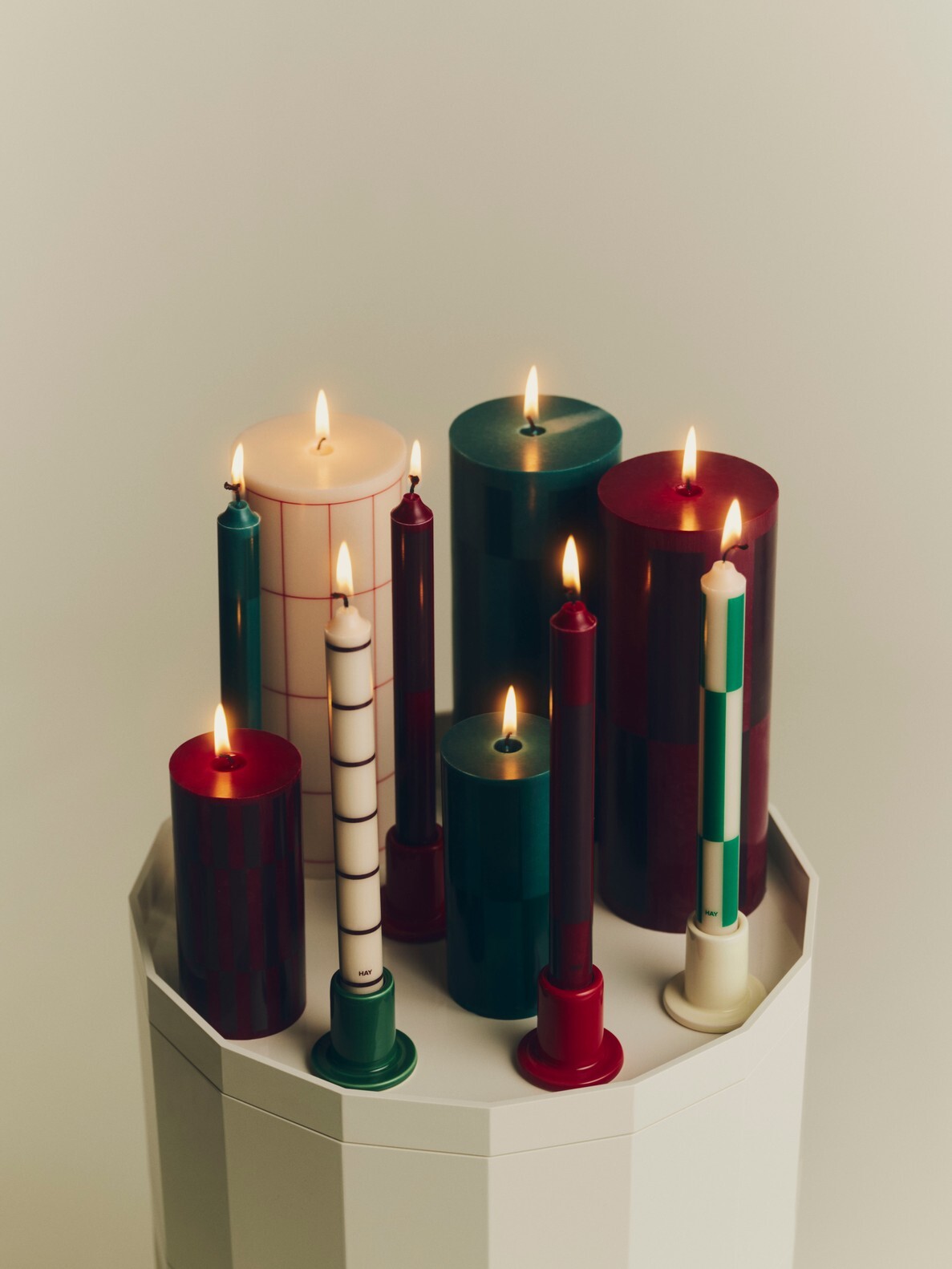 Pattern Candle 4 入組 ($1,390),溫暖光影點綴冬季居家