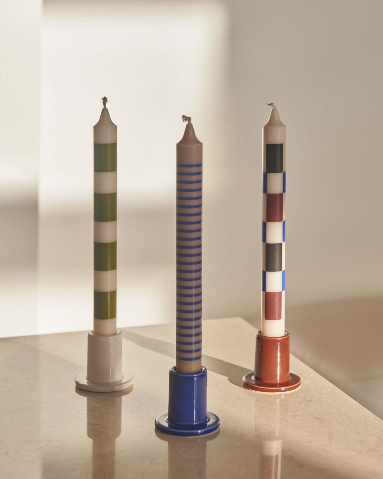 HAY 幾何蠟燭組,簡約北歐風格桌面裝飾